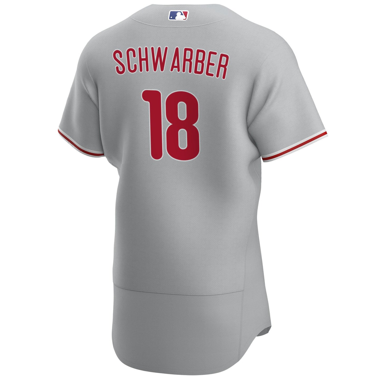 Philadelphia Phillies Kyle Schwarber 18 Road Player Name Jersey - Gray Jersey