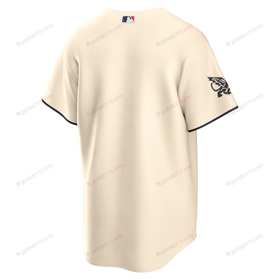 Nathaniel Lowe 30 Texas Rangers 2023 City Connect Game Jersey - Cream