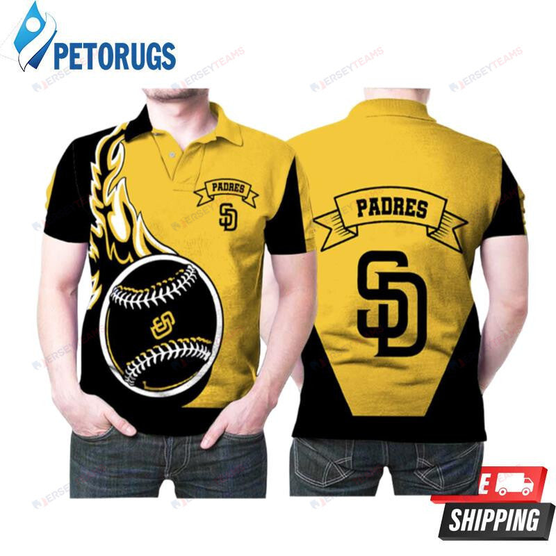 San Diego Padres Baseball Team Logo Printed Polo Shirt