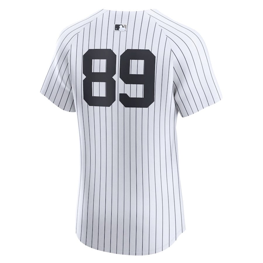 Jasson Dominguez 89 New York Yankees Home Elite Player Men Jersey - White