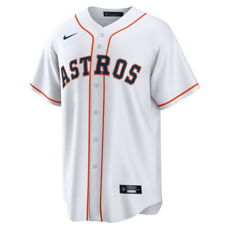 Yainer Diaz 21 Houston Astros Home Men Jersey - White