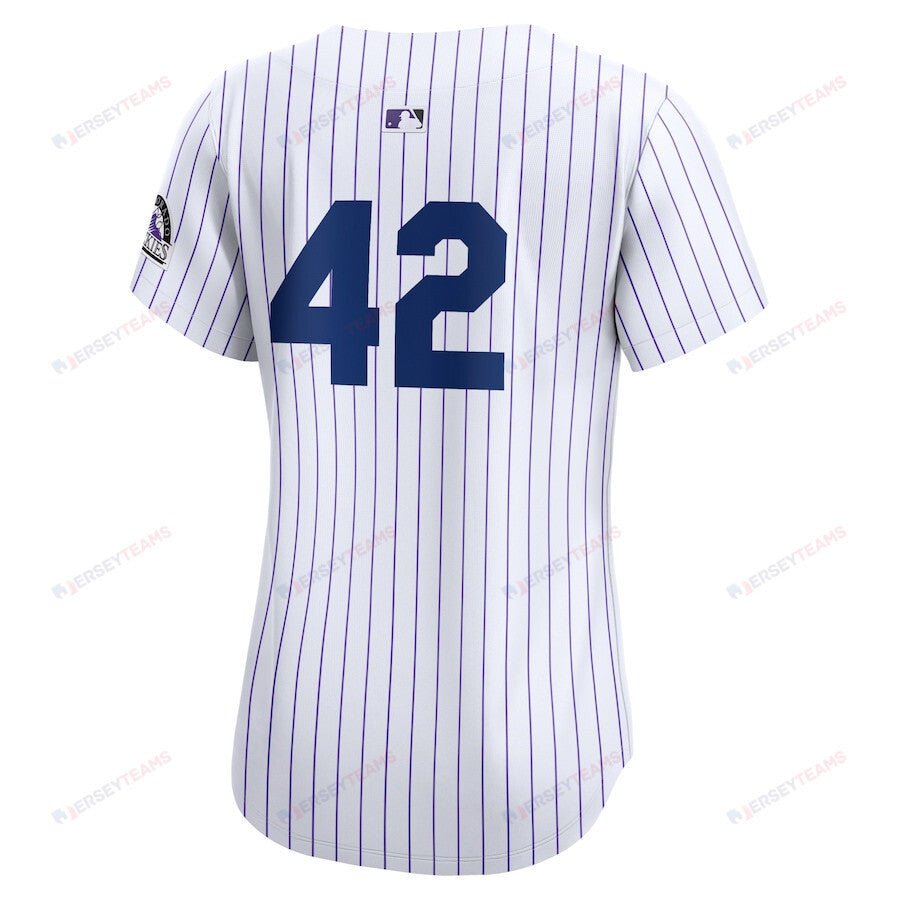 Colorado Rockies 2024 Jackie Robinson Day Home Limited Women Jersey - White