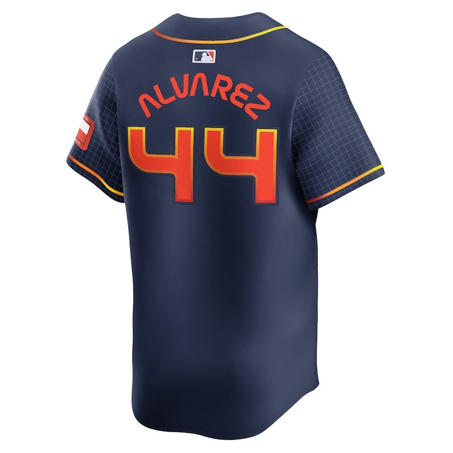 Yordan Alvarez 44 Houston Astros City Connect Limited Men Jersey - Navy