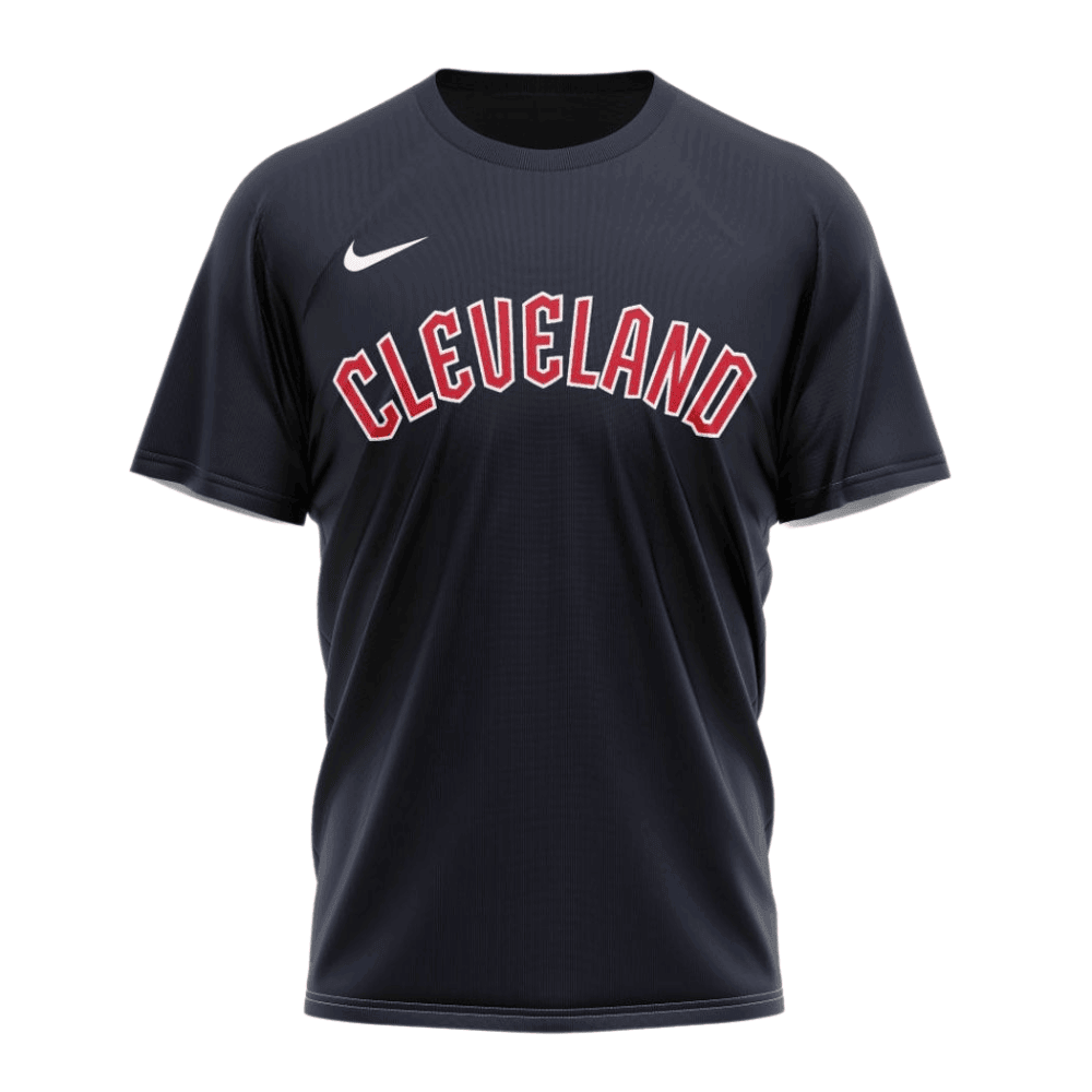Cleveland Guardians 2024/25 Alternate Kits Custom AOP T-Shirt - Navy