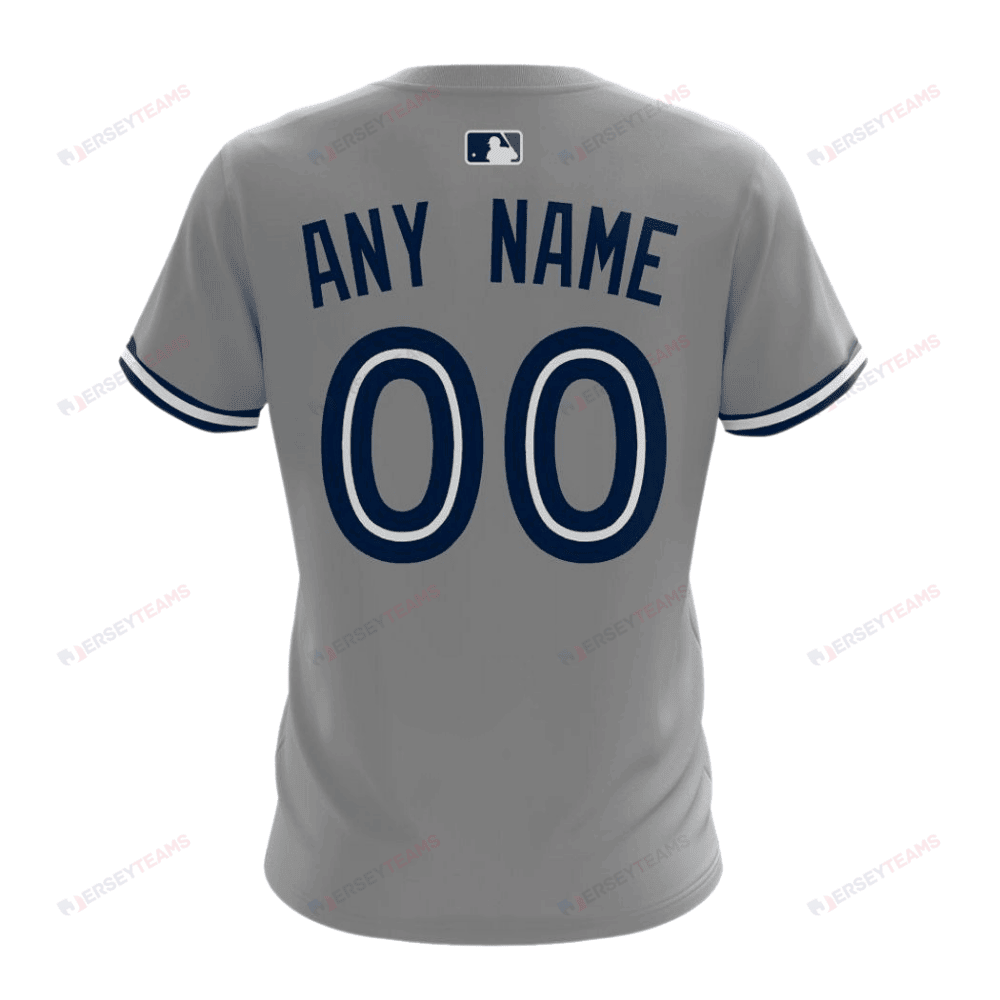 Toronto Blue Jays 2024/25 Road Kits Custom AOP T-Shirt - Gray