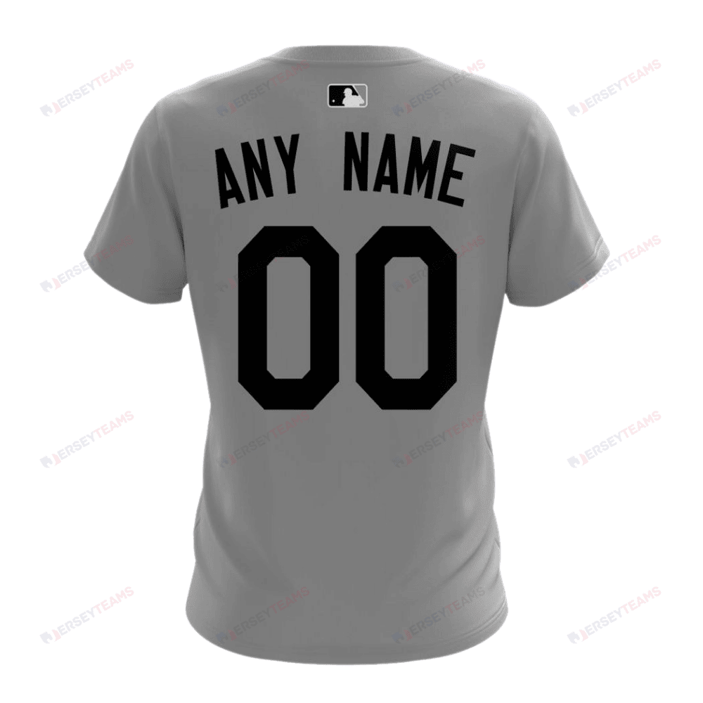 New York Yankees 2024/25 Road Kits Custom AOP T-Shirt - Gray