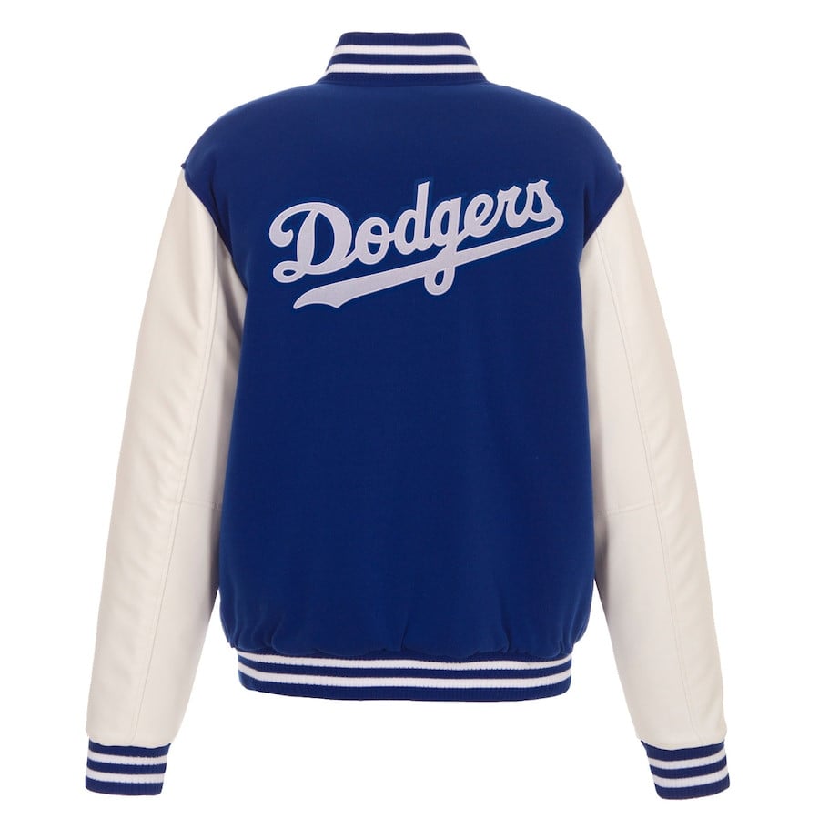 Los Angeles Dodgers Reversible Fleece Full-Snap Jacket - Men's Royal