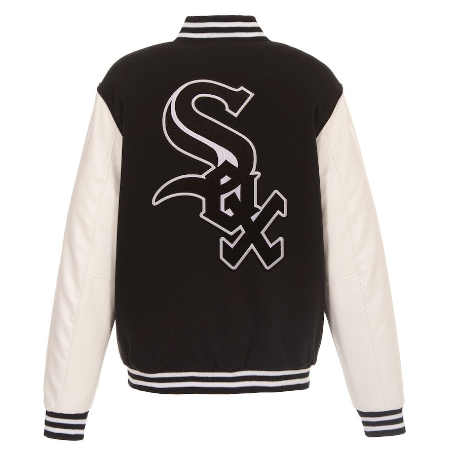 Chicago White Sox Reversible Fleece Full-Snap Jacket - Men's Black