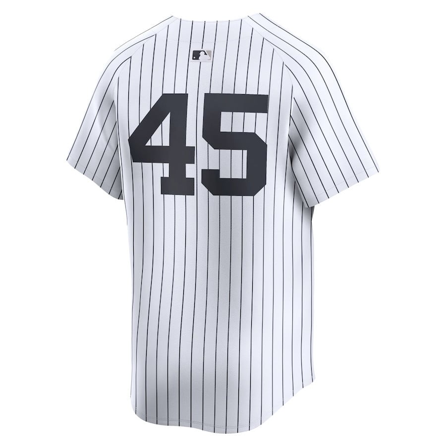 Gerrit Cole 45 New York Yankees 2024 World Series Home Limited Men Jersey - White