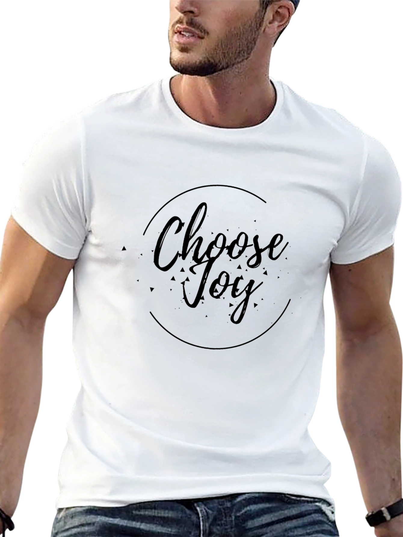 Choose Joy Black Graphic T-Shirt