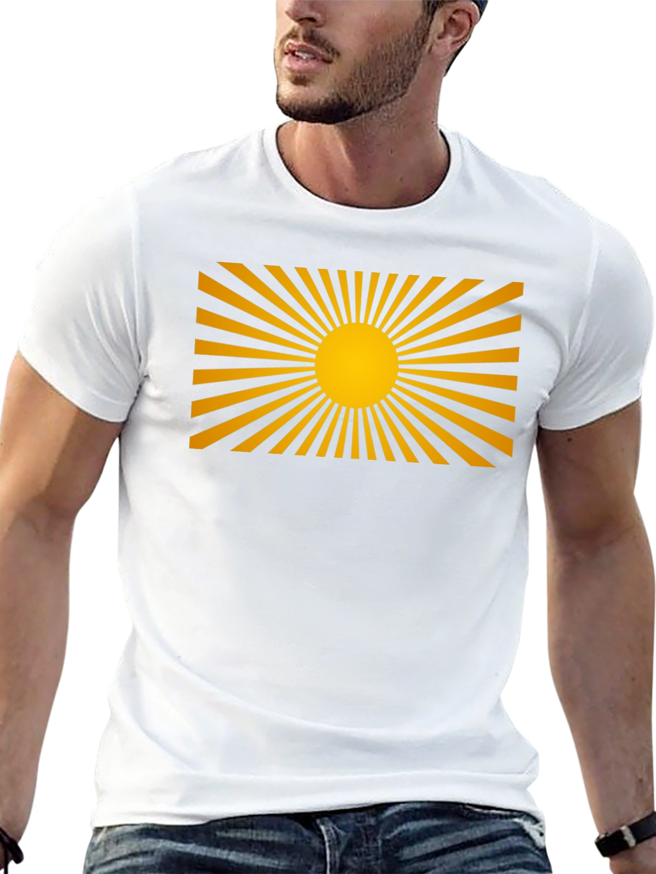 Rising Sun Graphic Black T-Shirt