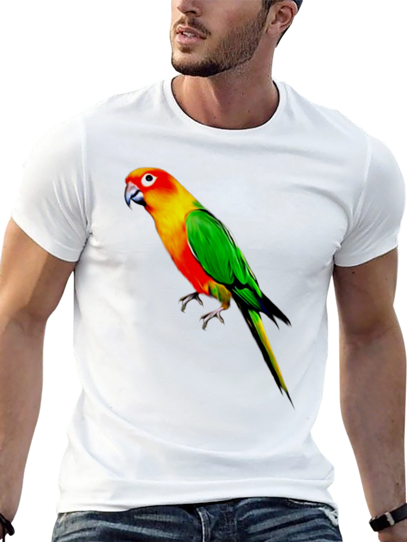 Parrot Graphic Black T-Shirt