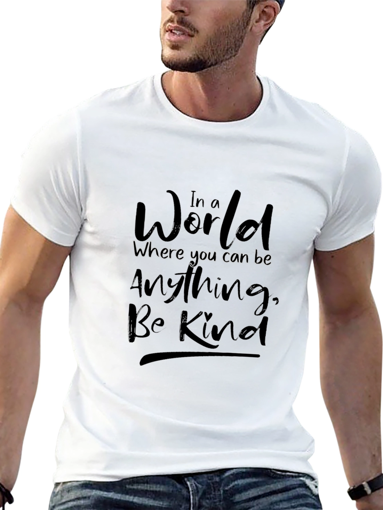 In a World Be Kind Black T-Shirt