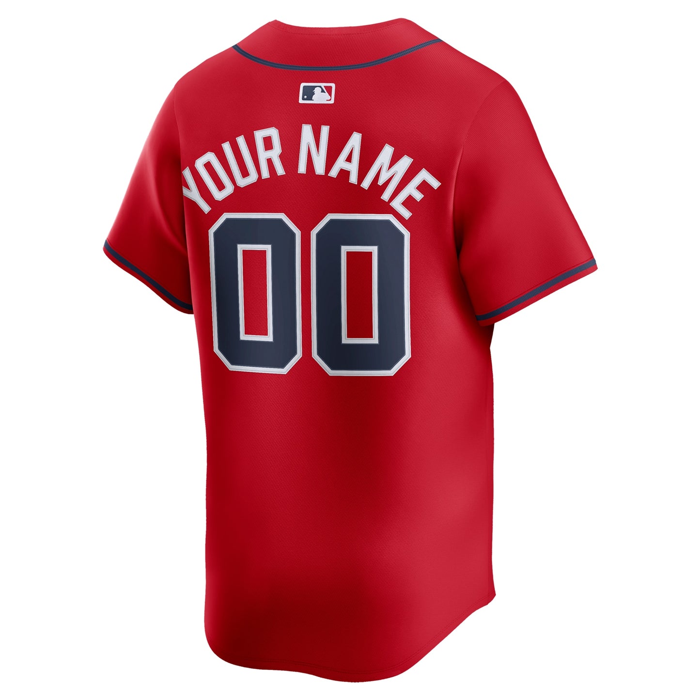Atlanta Braves Nike Alternate Limited Custom Jersey - Red