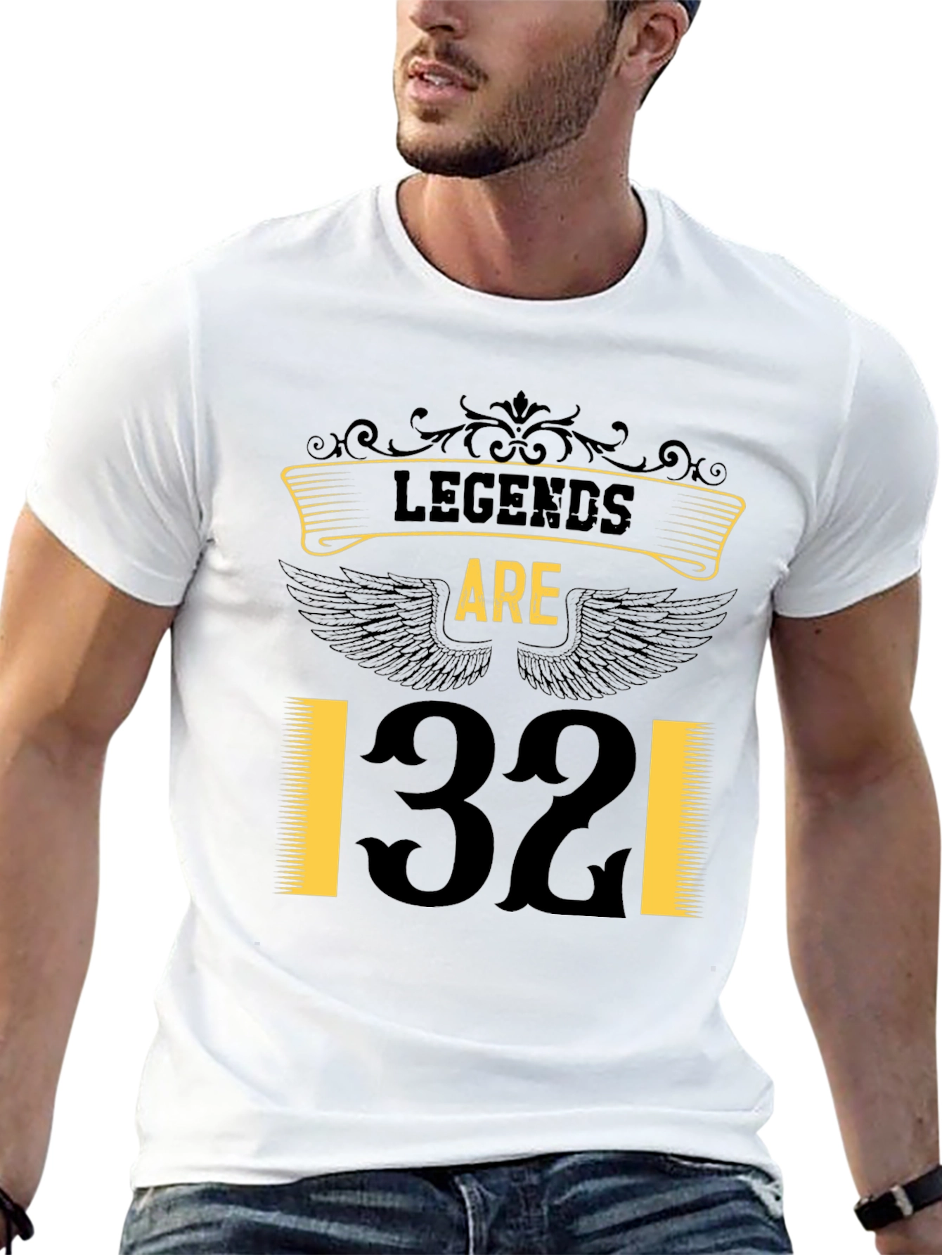 Legends Are 32 T-Shirt - Black