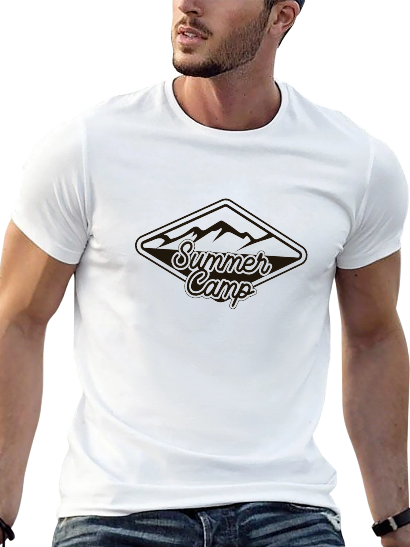 Summer Camp Tee - Black Graphic T-Shirt