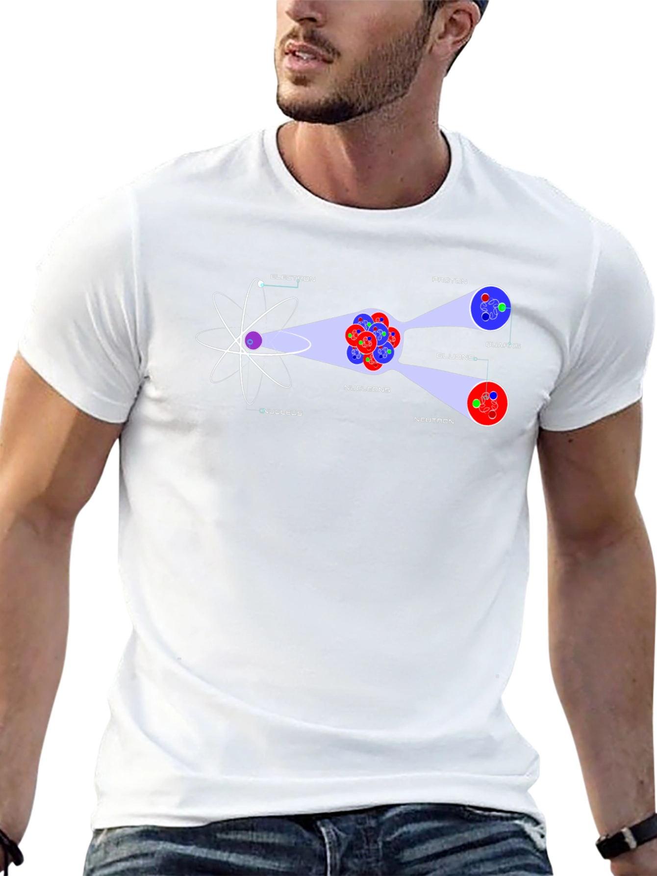 Atom Structure T-Shirt - Science Geek Tee
