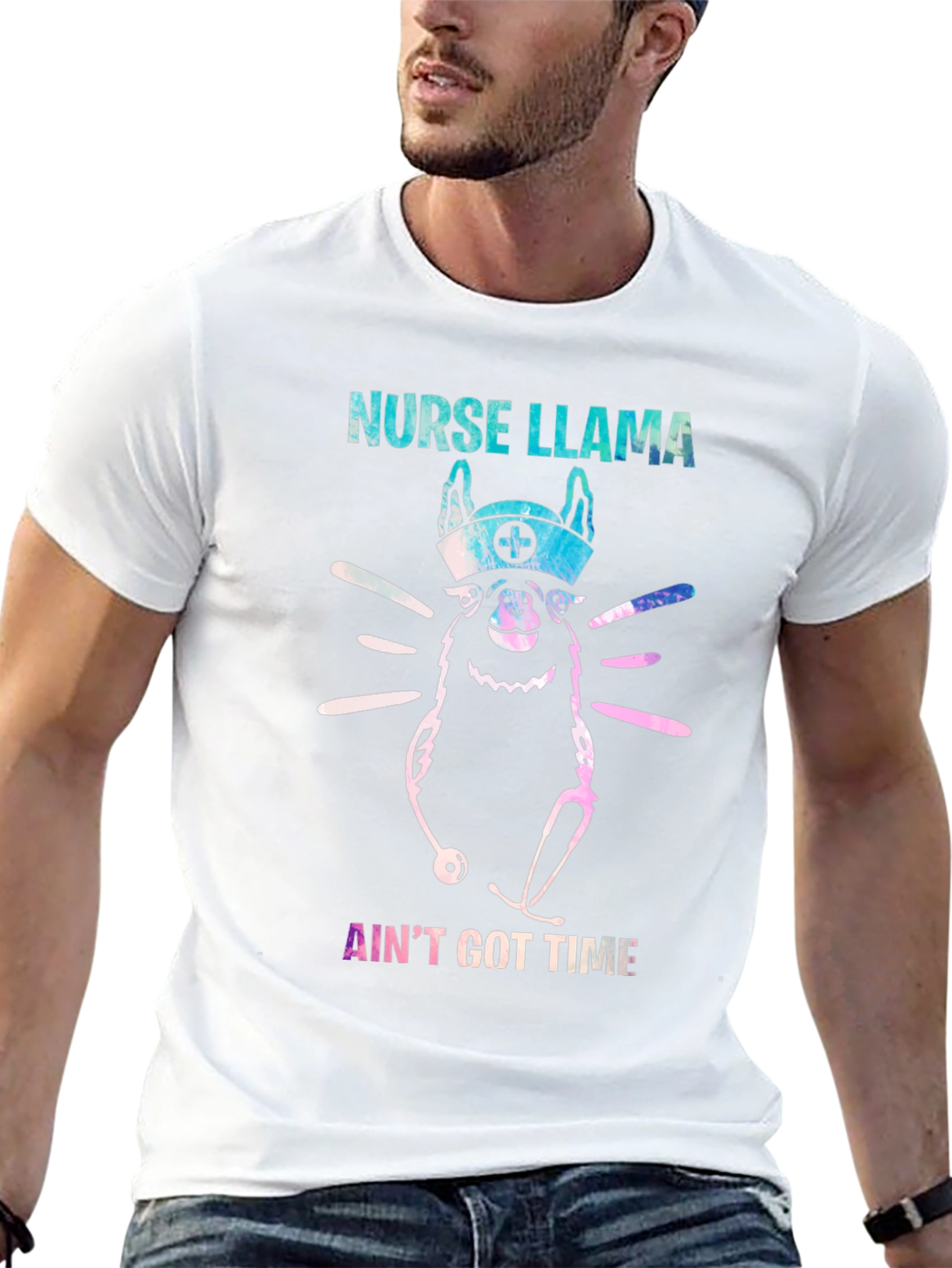 Nurse Llama T-Shirt - Aint Got Time