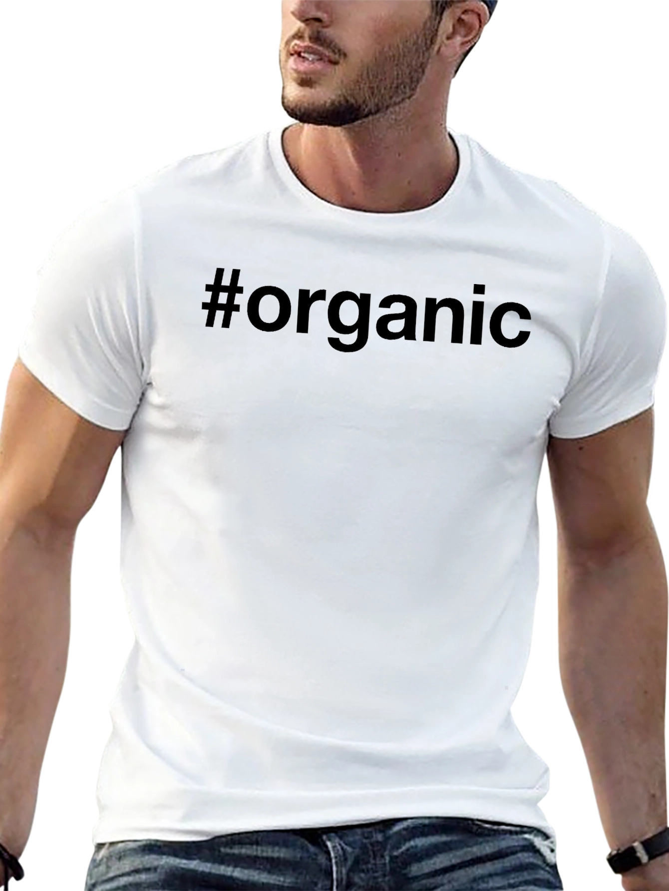 #organic Black T-Shirt