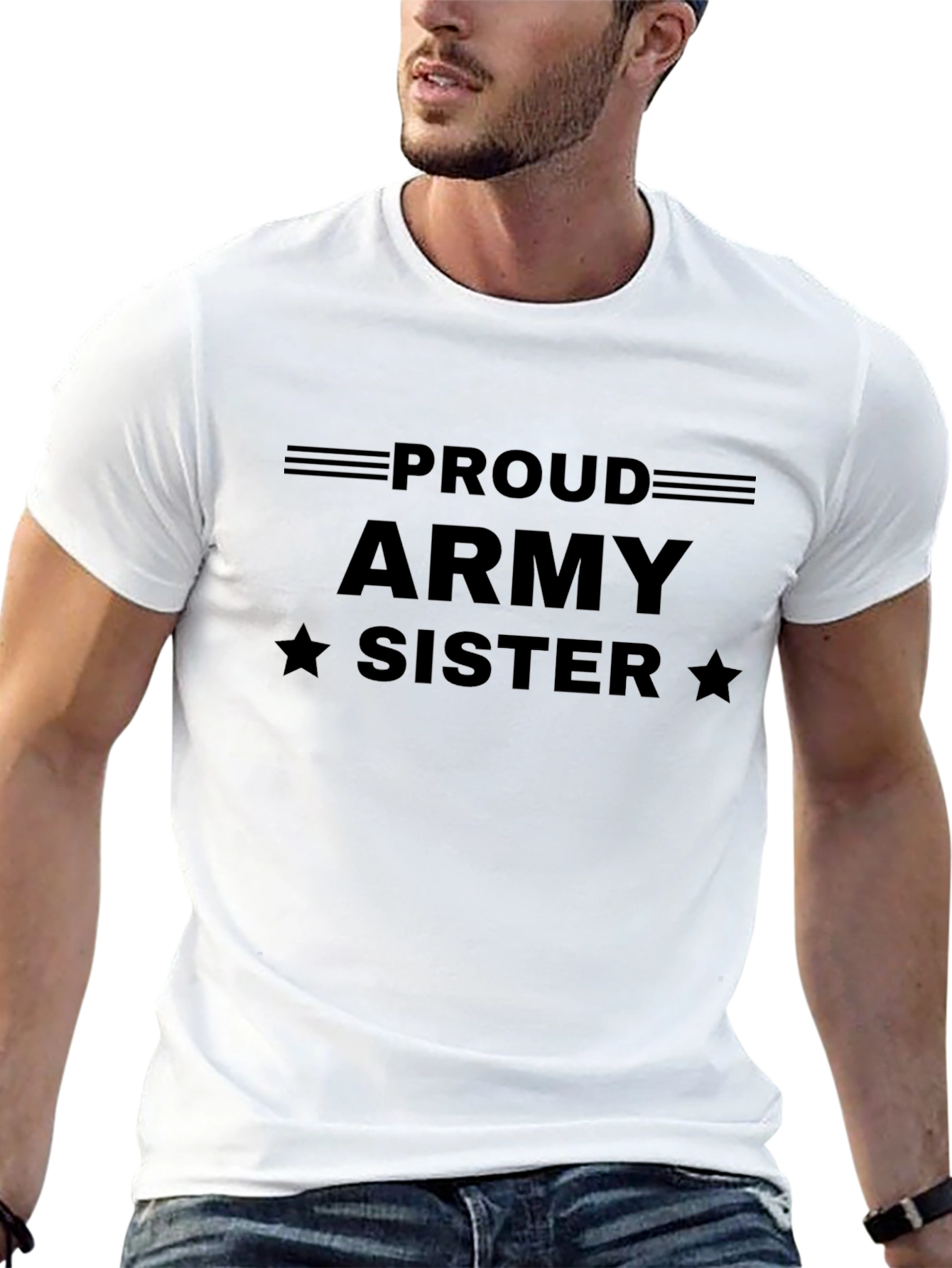 Proud Army Sister T-Shirt - Military Pride Tee