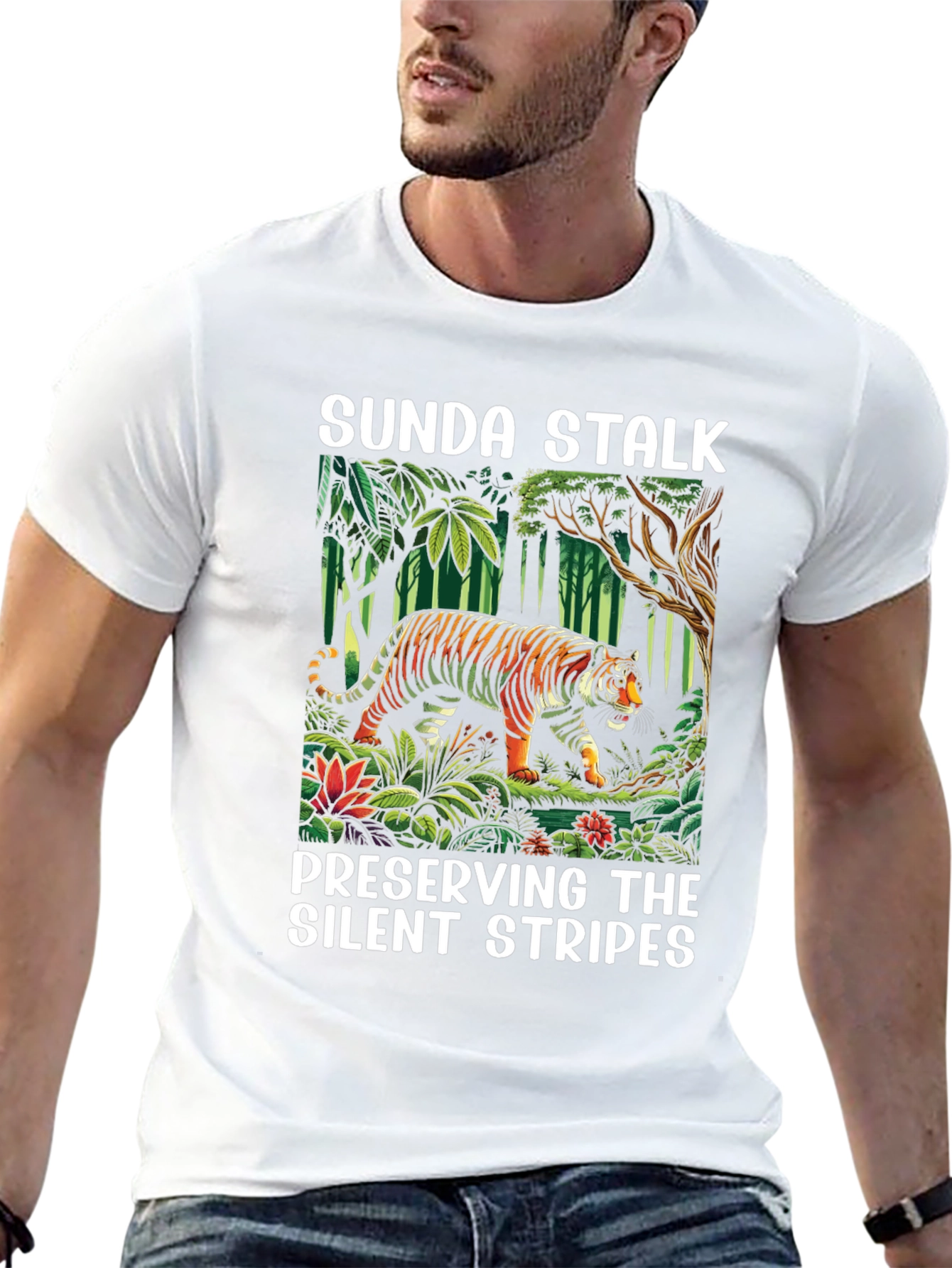 Sunda Stalk Tiger Graphic T-Shirt