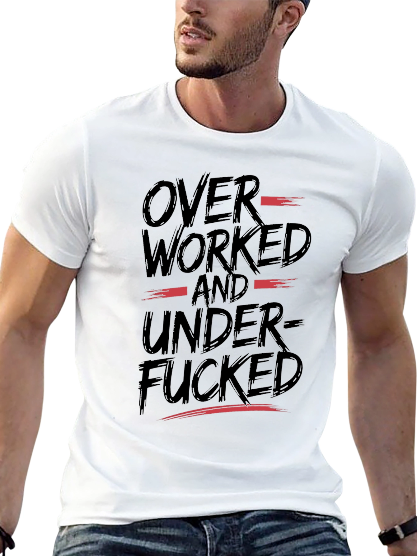 Overworked and Underfucked Graphic T-Shirt