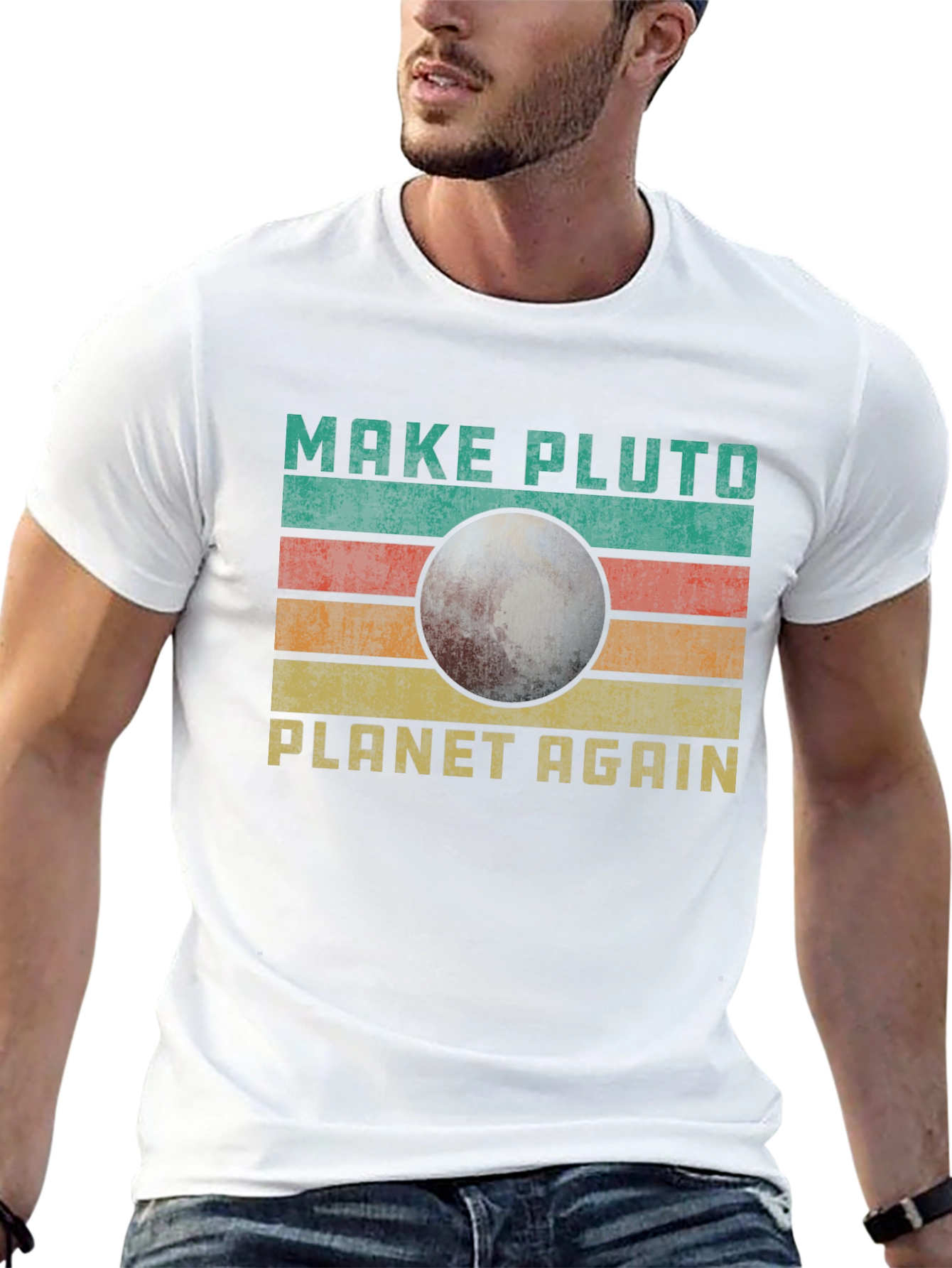 Make Pluto Planet Again Retro T-Shirt
