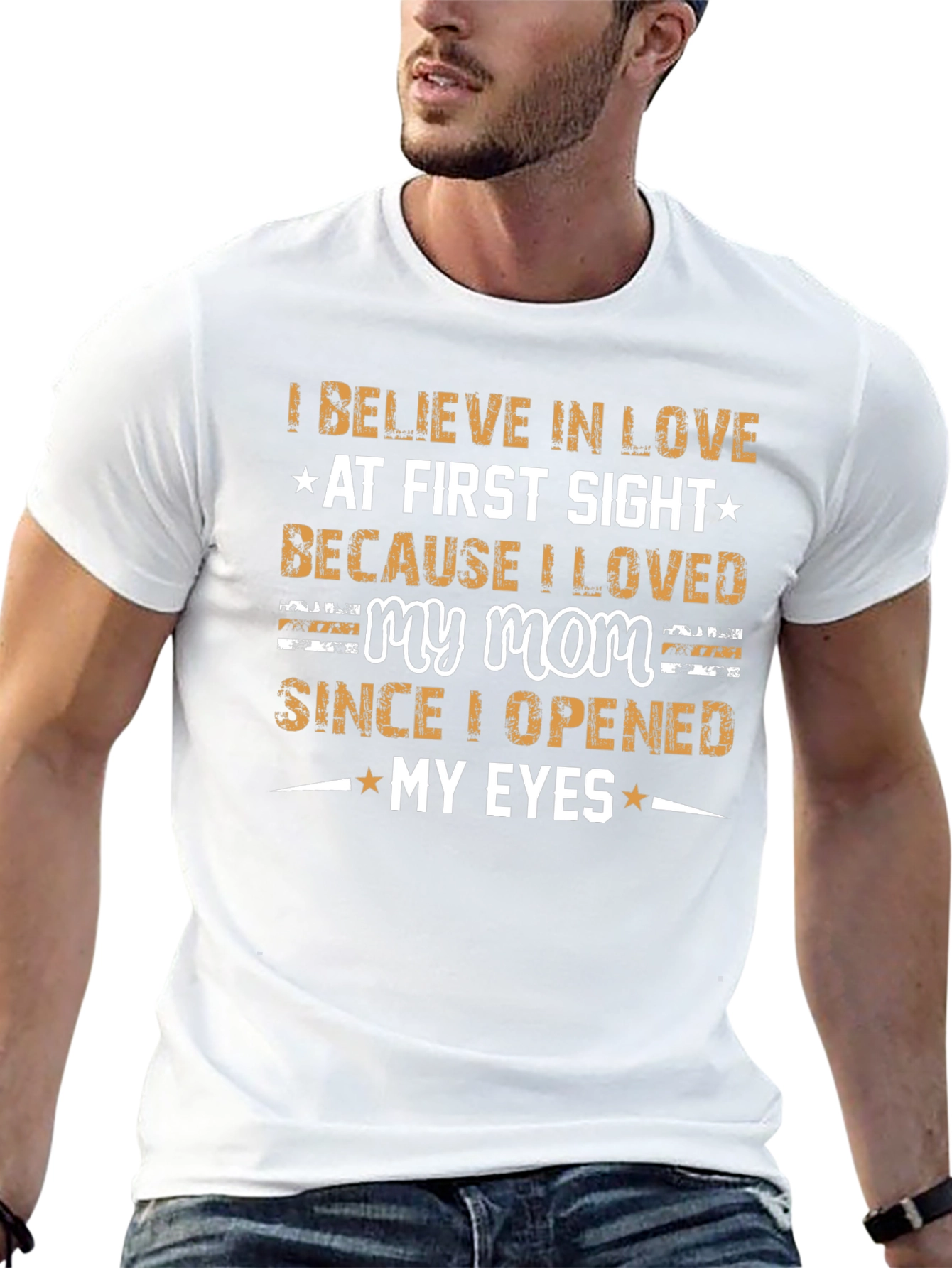 I Love My Mom Graphic T-Shirt