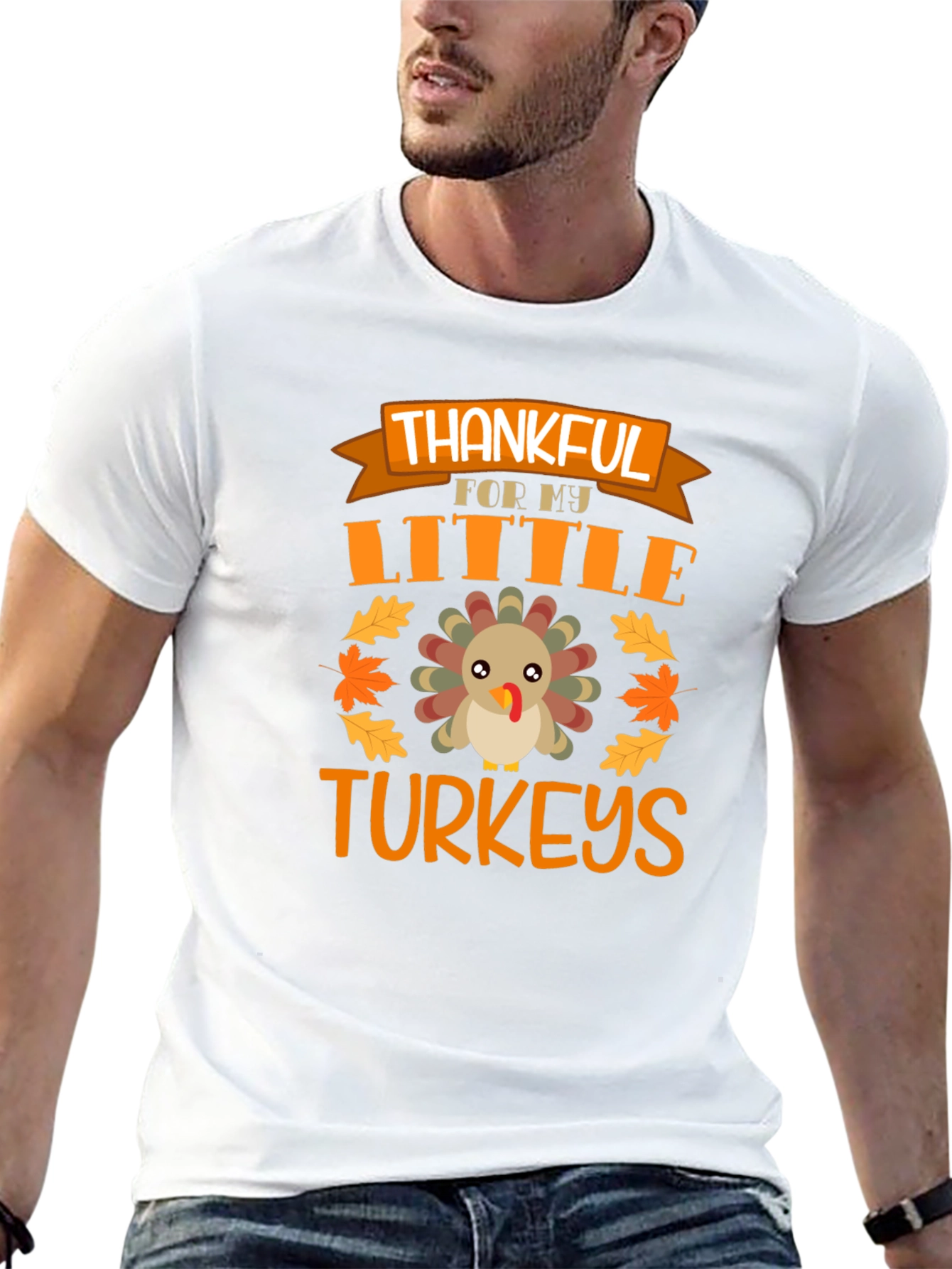 Thankful for My Little Turkeys Thanksgiving T-Shirt
