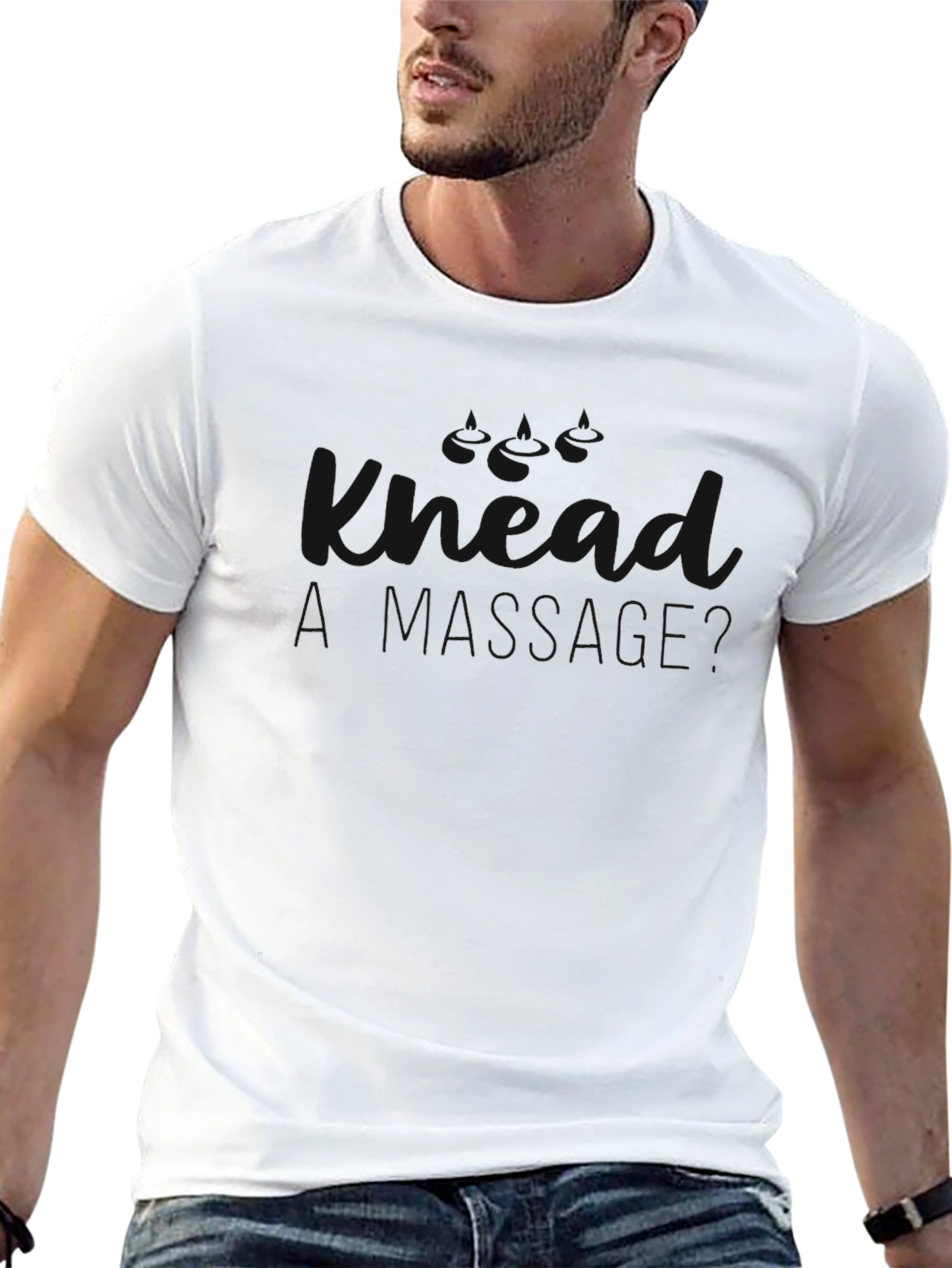 Mens Solid Black Crew Neck T-Shirt