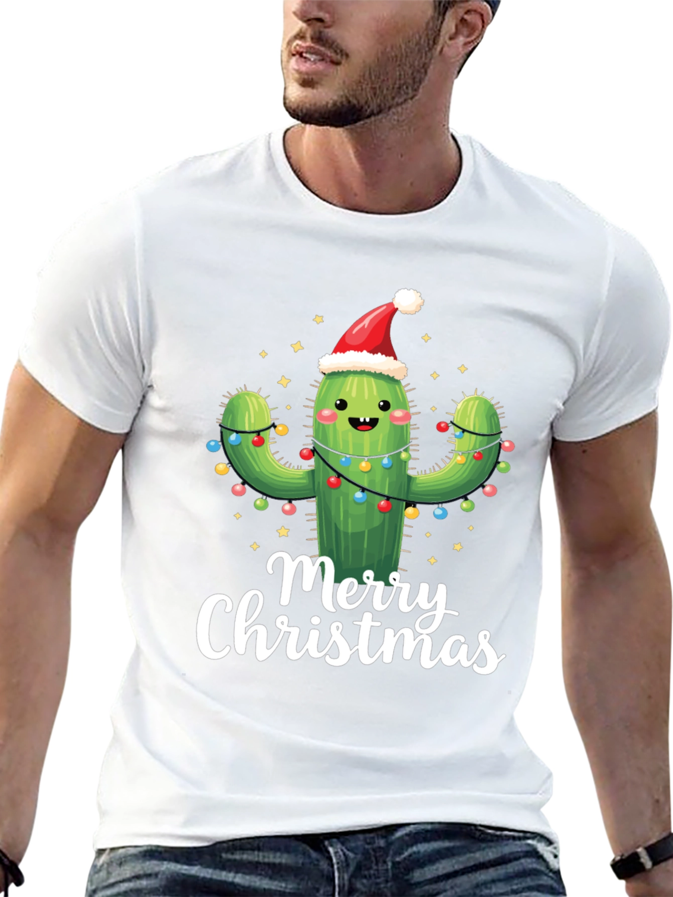 Merry Christmas Cactus T-Shirt
