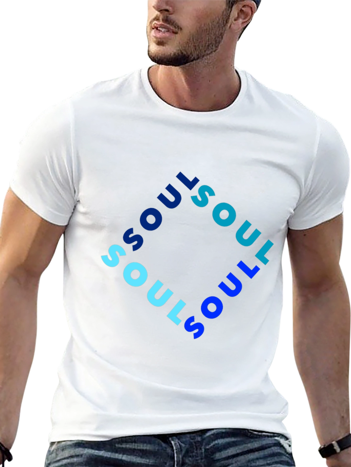 Soul Graphic Print Mens Black T-Shirt