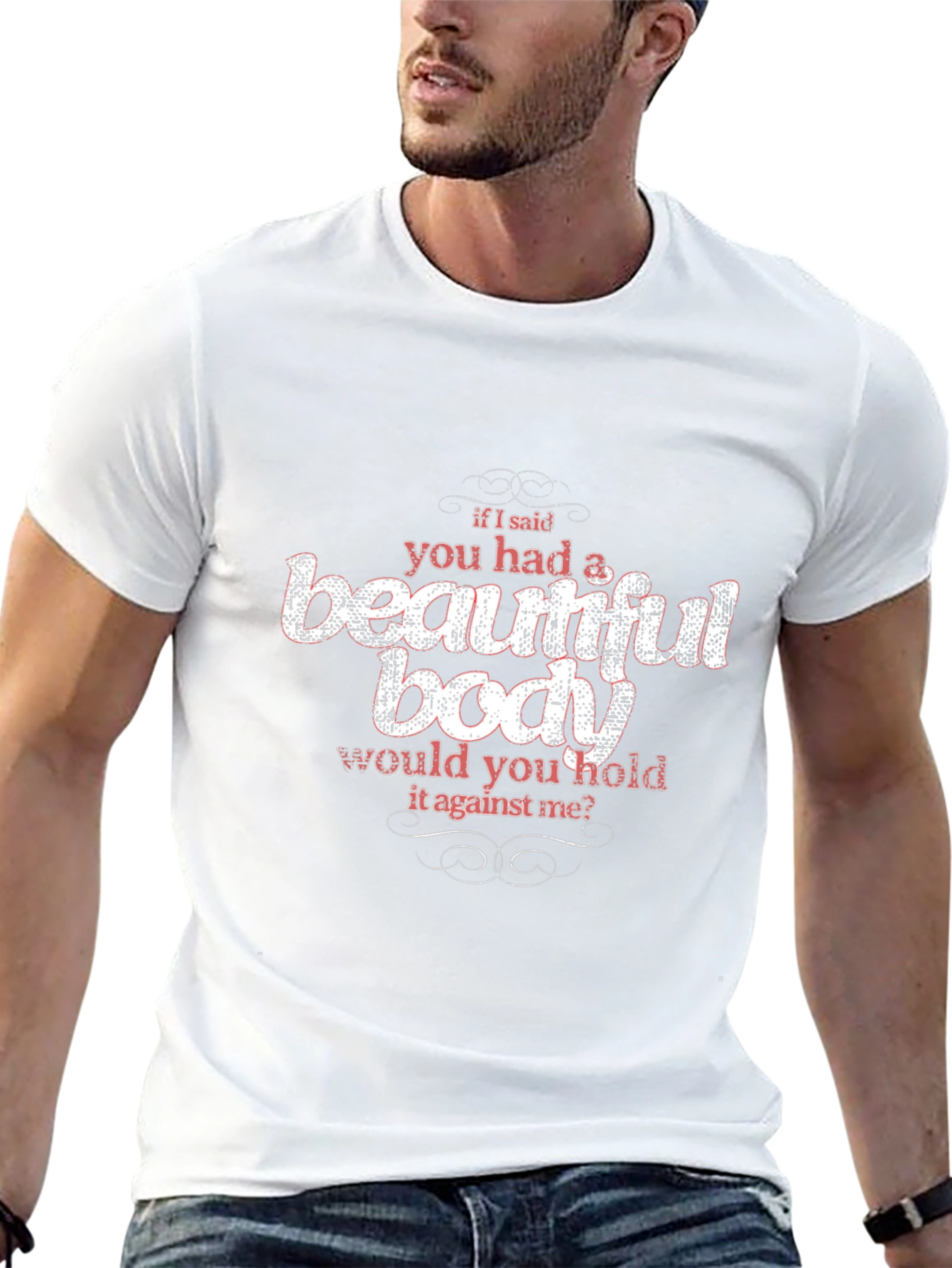 Beautiful Body Slogan Graphic Tee