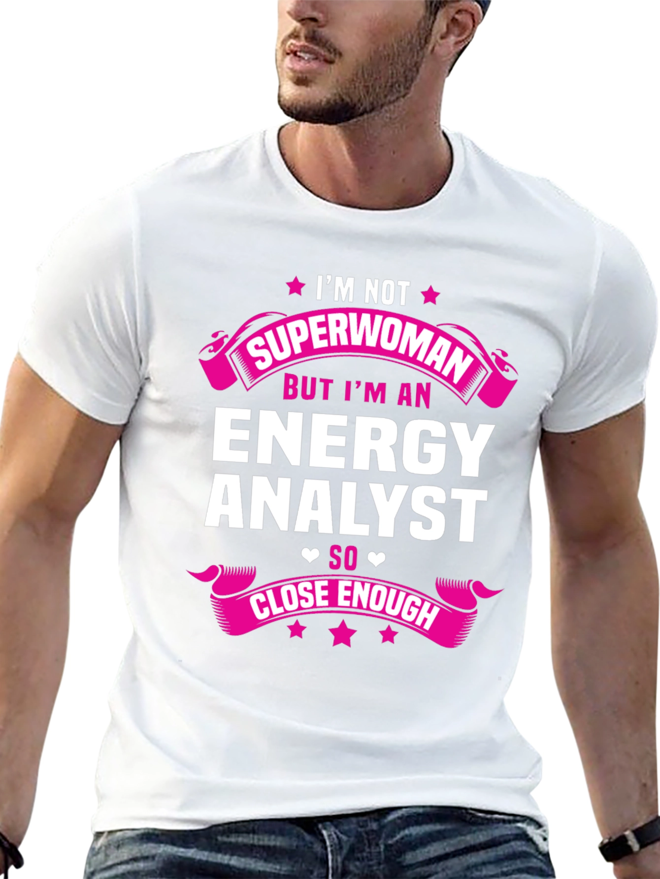 Energy Analyst Superwoman Funny T-Shirt