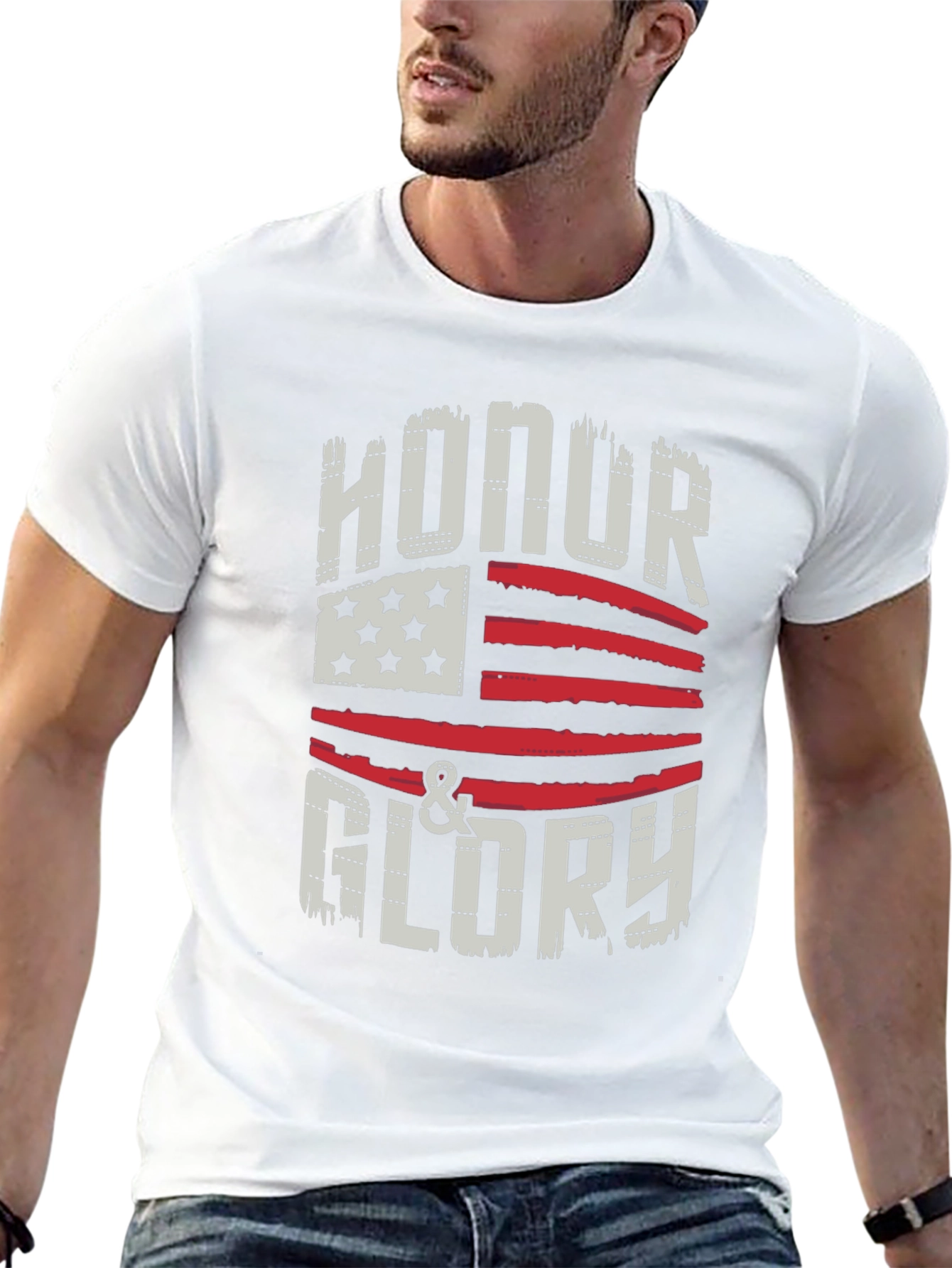 Honor & Glory USA Flag Graphic Tee