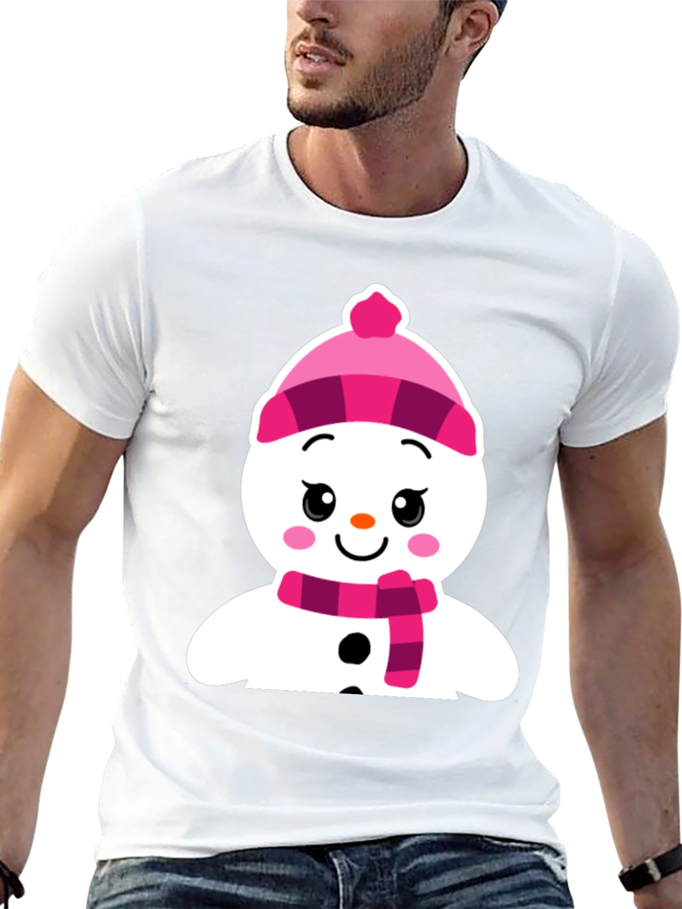 Festive Snowman Graphic Tee
