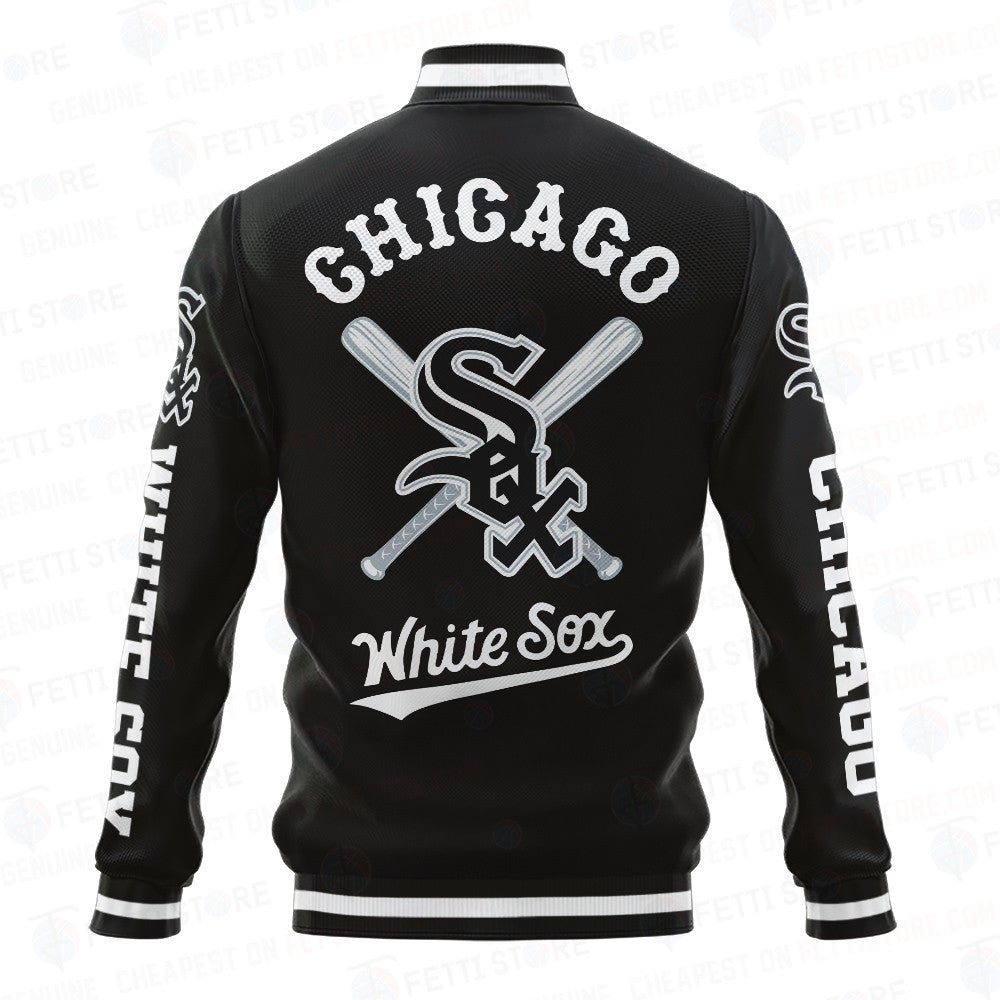 Chicago White Sox Baseball Traditional Pattern AOP Varsity Jacket SH1 - All-Over-Printed Jacket