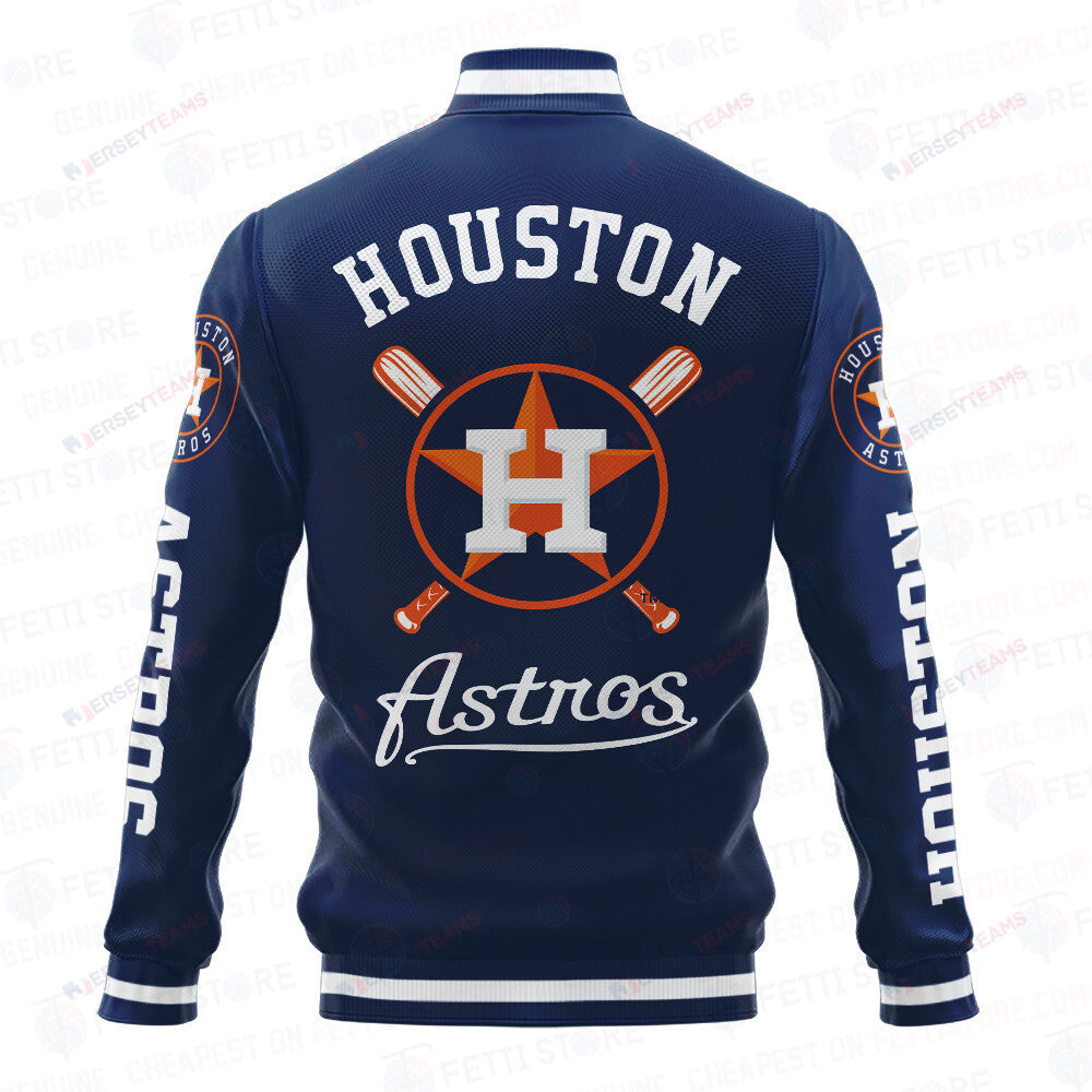 Houston Astros Baseball Traditional Pattern AOP Varsity Jacket SH1 - All-Over-Printed Jacket