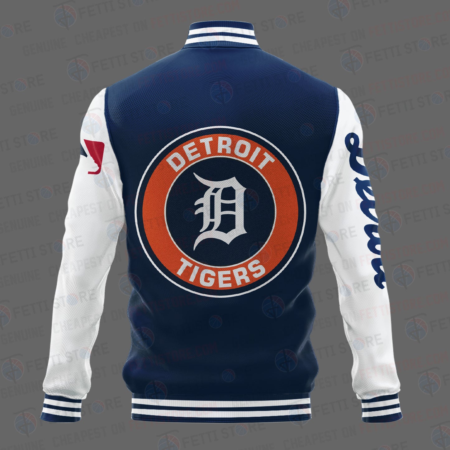 Detroit Tigers Major League Baseball AOP Varsity Jacket STM - All-Over-Printed Jacket