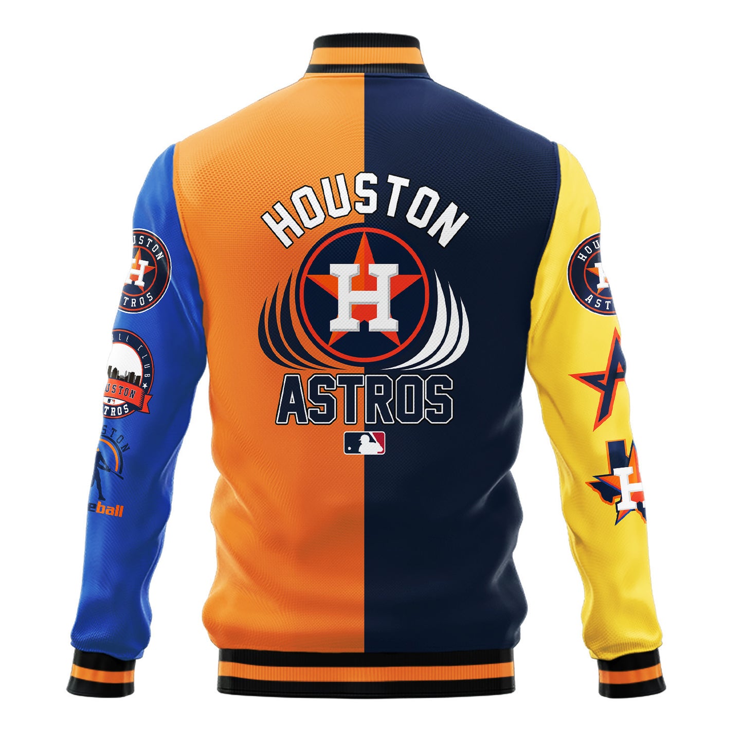 Houston Astros Major League Baseball Varsity Jacket STM V3 - All-Over-Printed Jacket