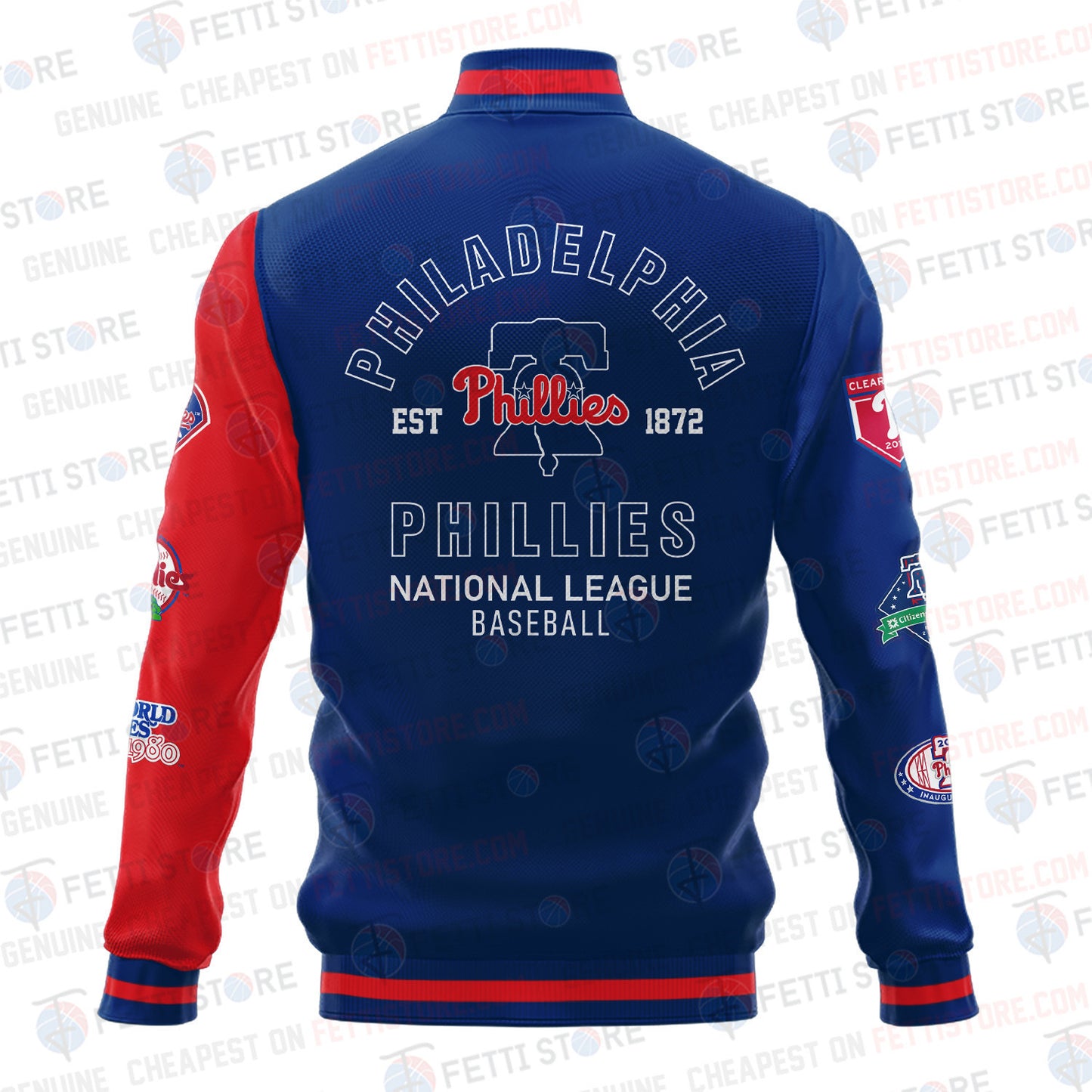 Philadelphia Phillies American League Baseball Varsity Jacket SH1 - All-Over-Printed Jacket