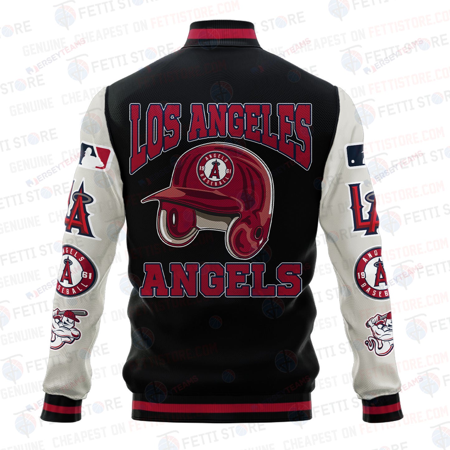 Los Angeles Angels - Major League Baseball AOP Varsity Jacket V2 - All-Over-Printed Jacket