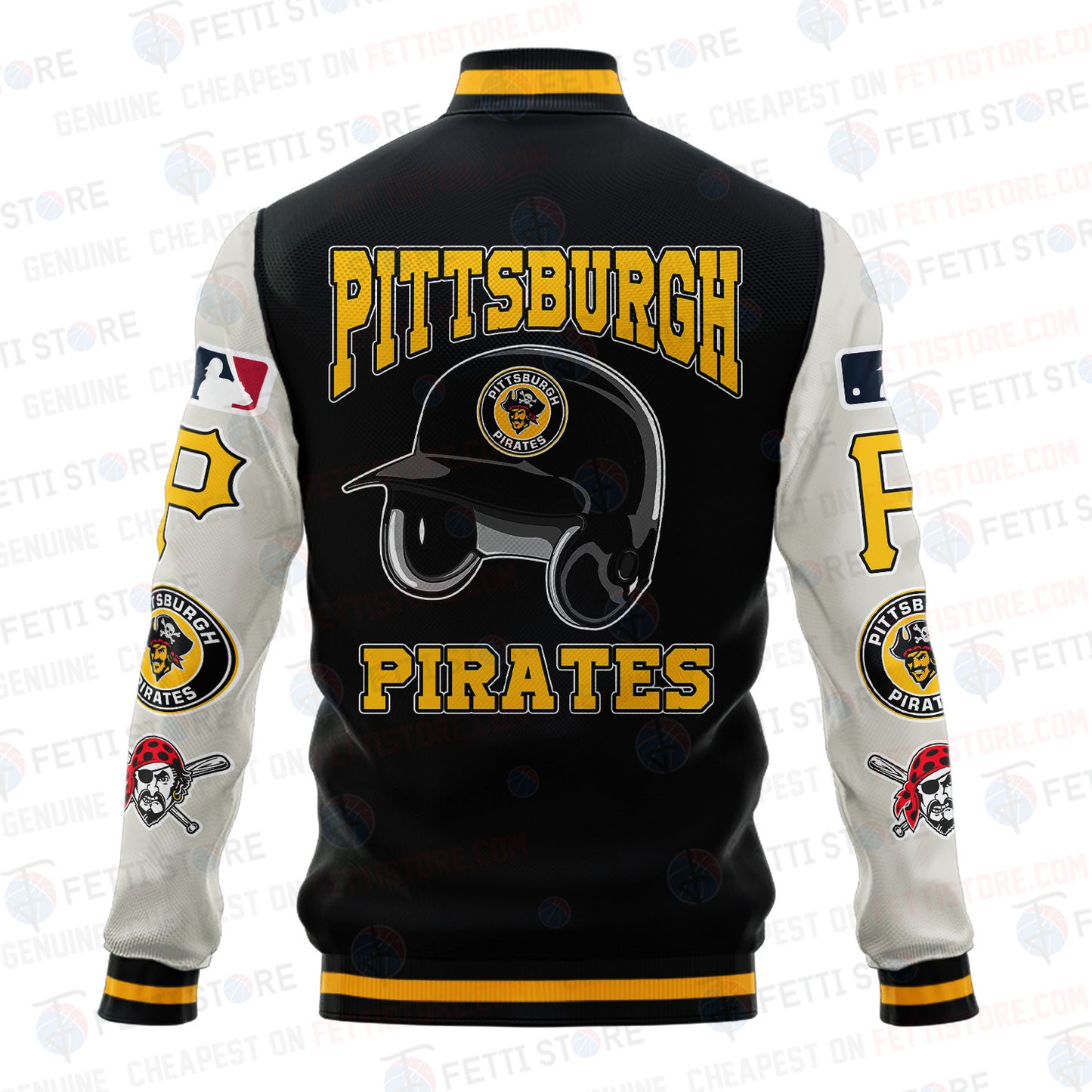 Pittsburgh Pirates - Major League Baseball AOP Varsity Jacket V2 - All-Over-Printed Jacket