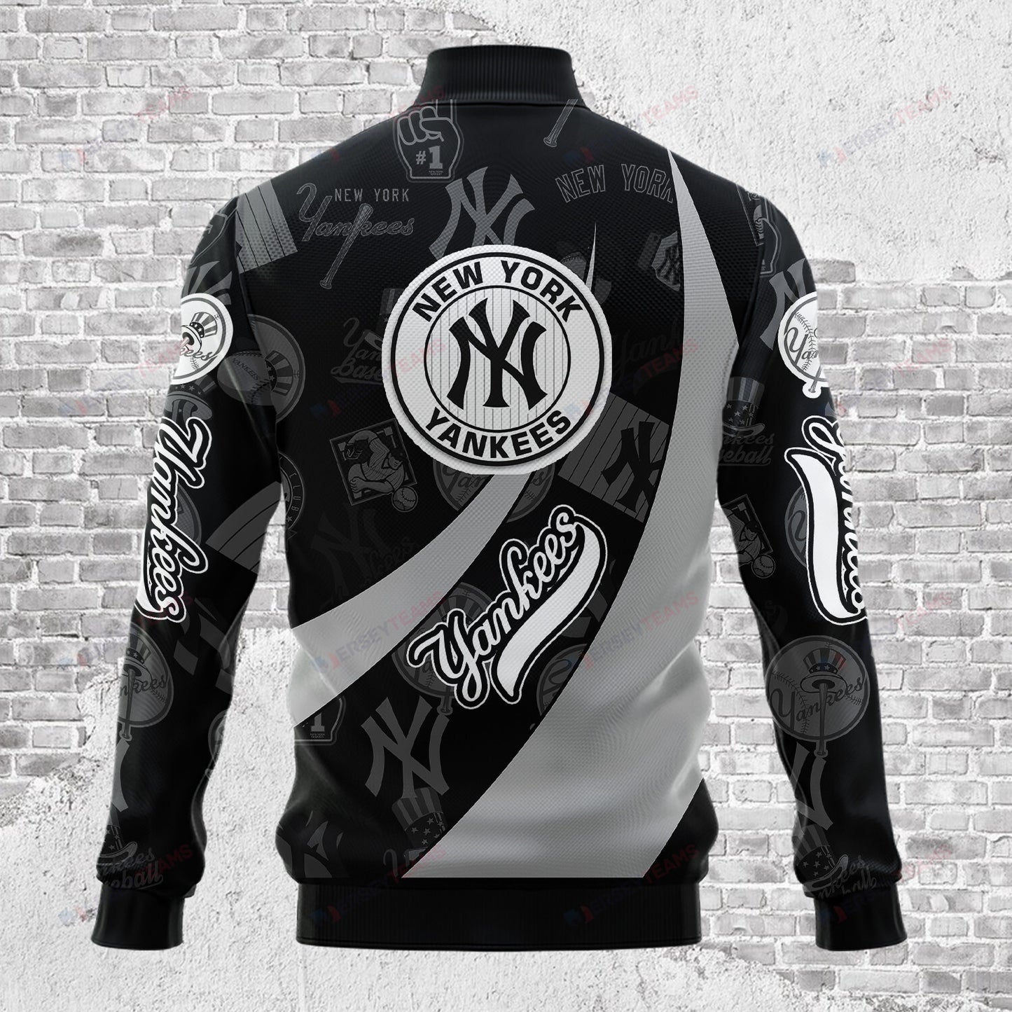 New York Yankees - Major League Baseball AOP Varsity Jacket V3 - All-Over-Printed Jacket