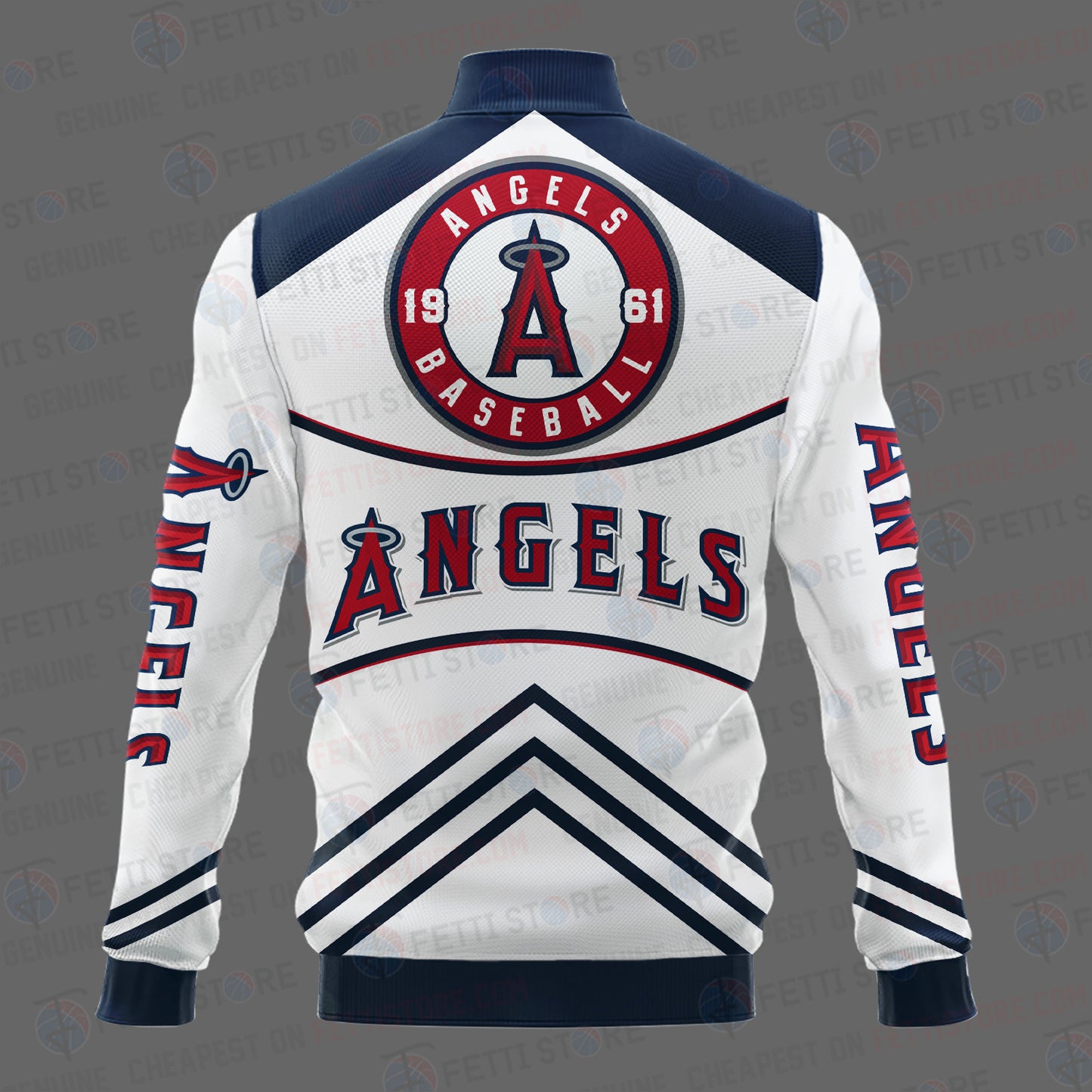 Los Angeles Angels - Major League Baseball AOP Varsity Jacket V4 - All-Over-Printed Jacket