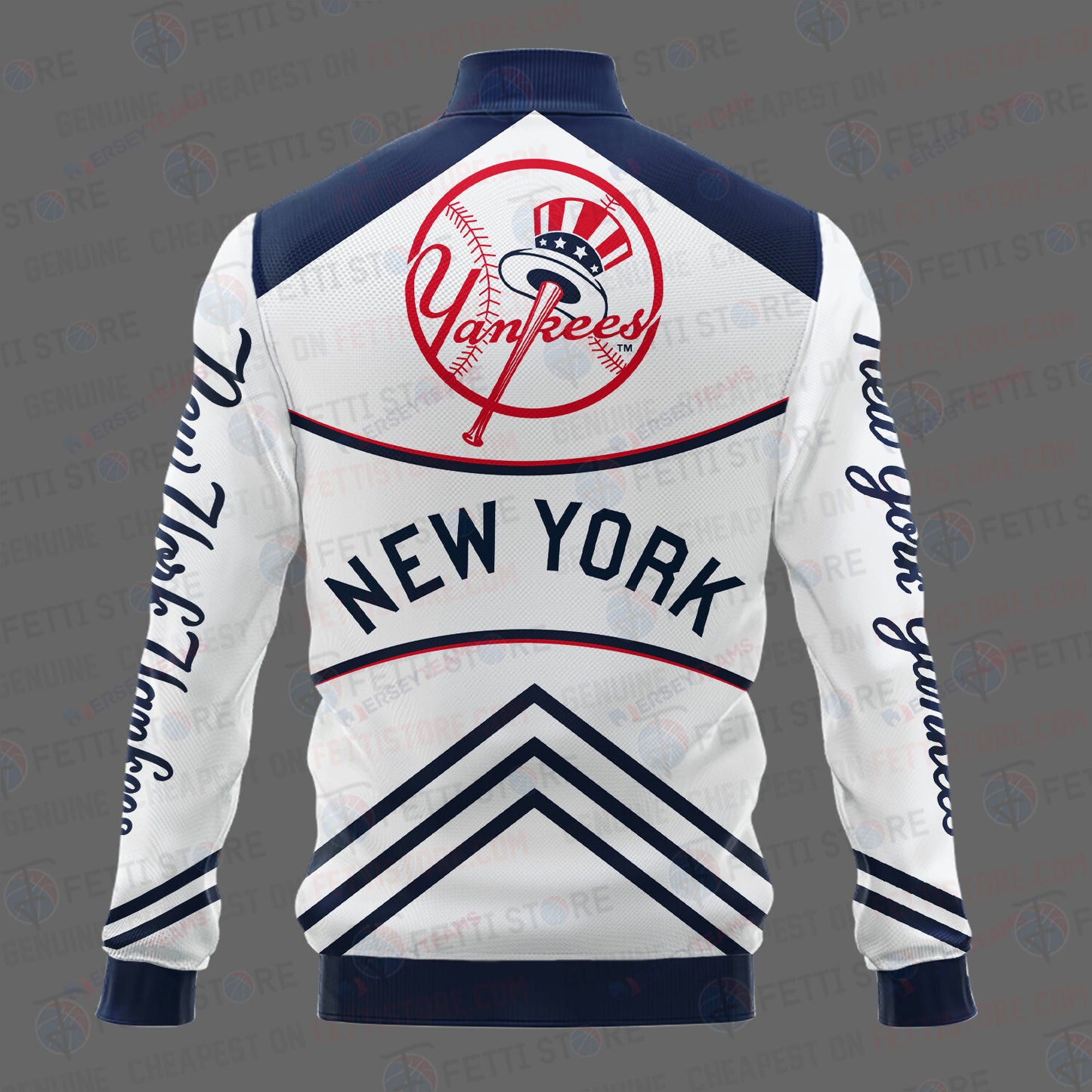 New York Yankees - Major League Baseball AOP Varsity Jacket V4 - All-Over-Printed Jacket