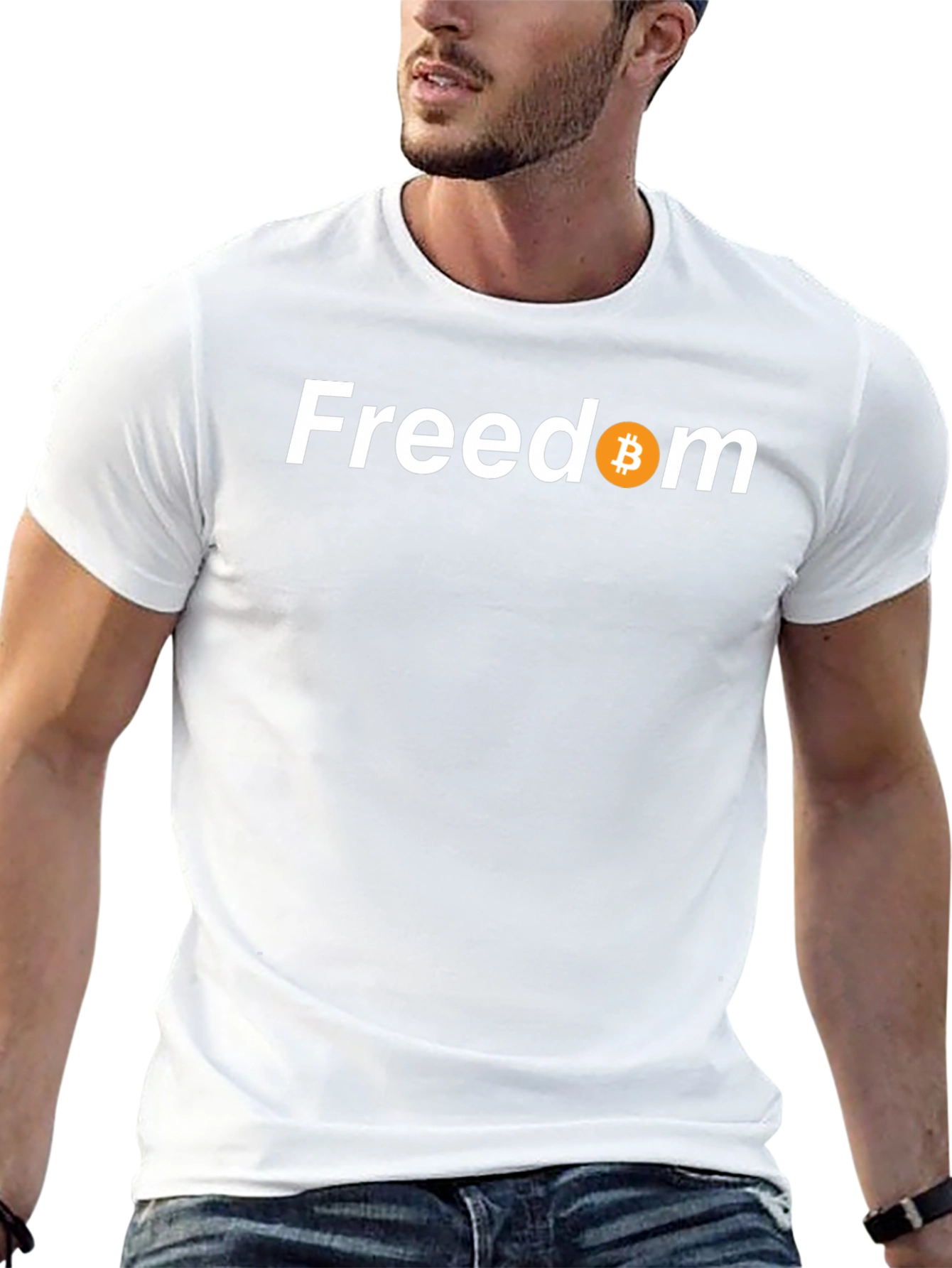 Freedom Bitcoin Tee - Crypto Enthusiast Apparel