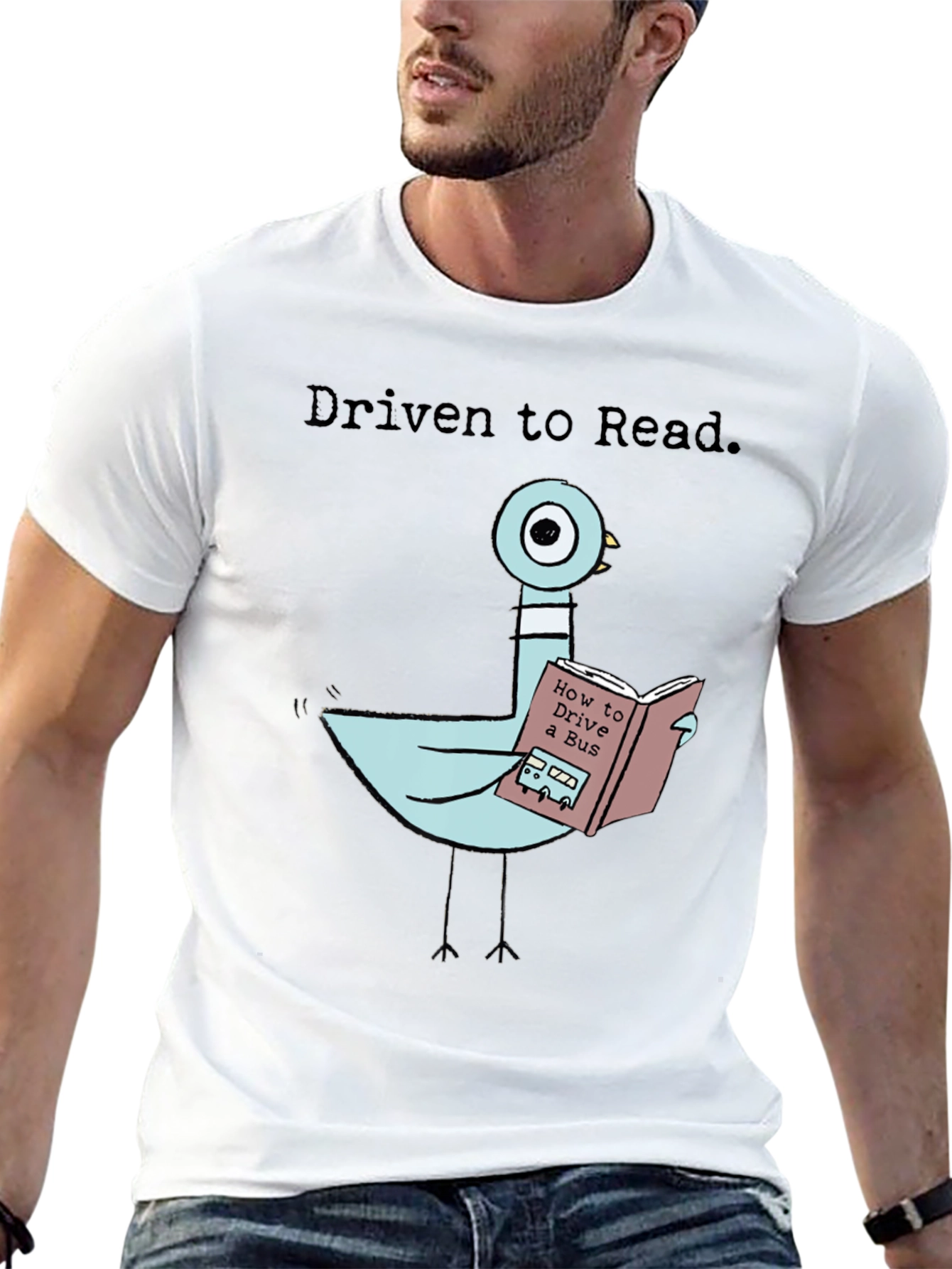 Driven To Read Pigeon T-Shirt