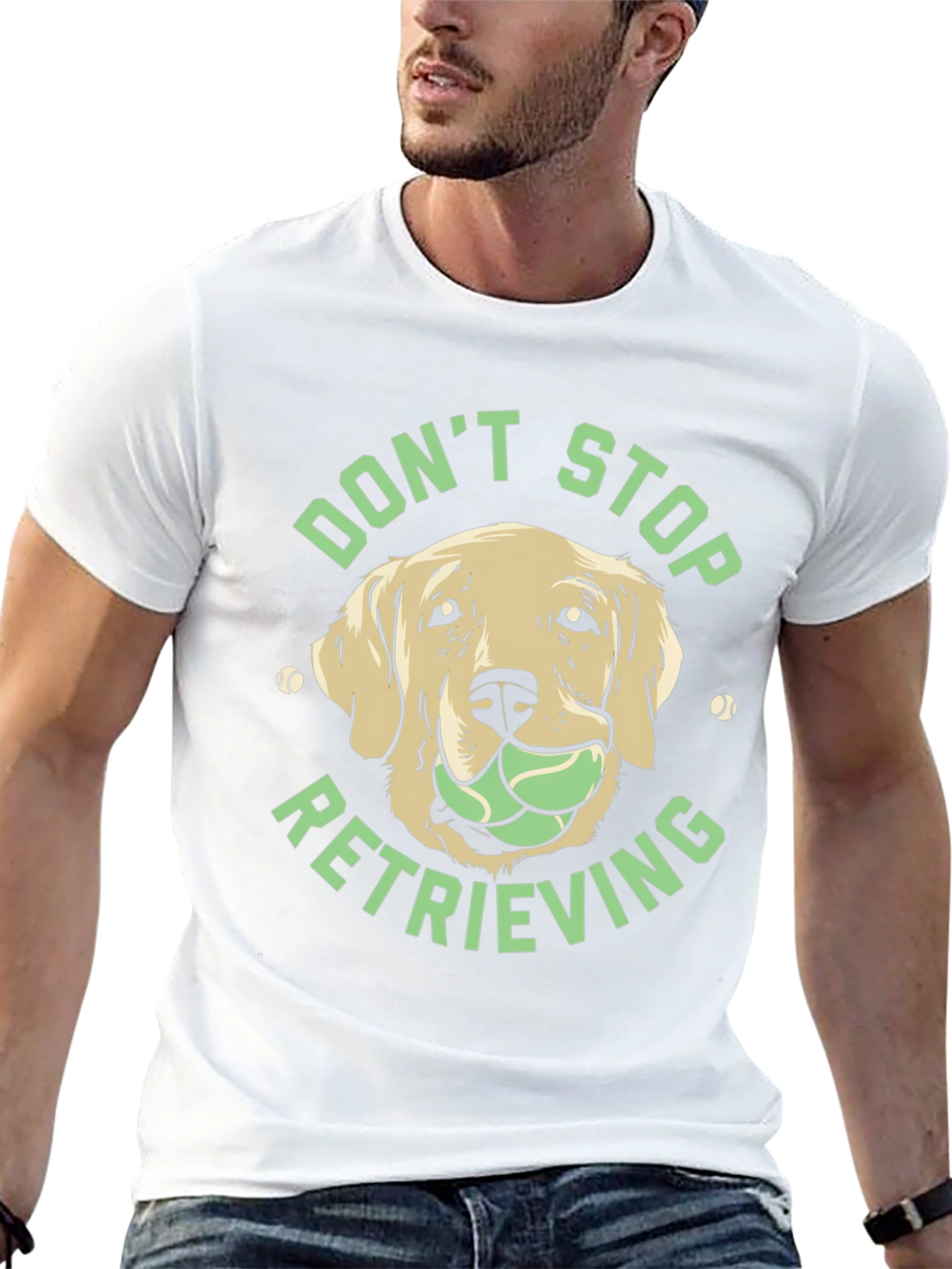 Dog Lover Tee: Dont Stop Retrieving
