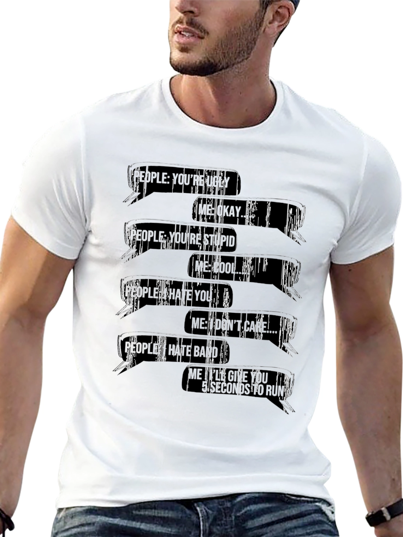 Sarcastic Graphic Tee - Rude But Tolerable T-Shirt
